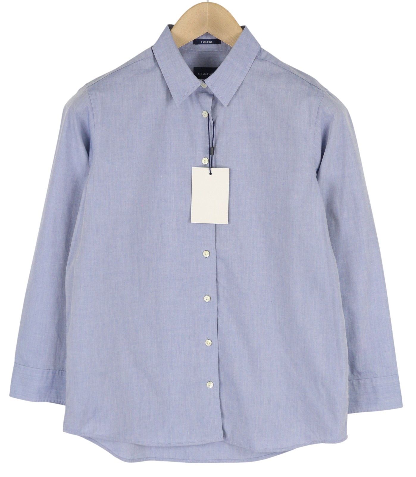 Gant PP BELL EU36 Blue Spread Collar Button-Up Shirt 85121 Size S / US 4 / IT 40 - 1 Thumbnail