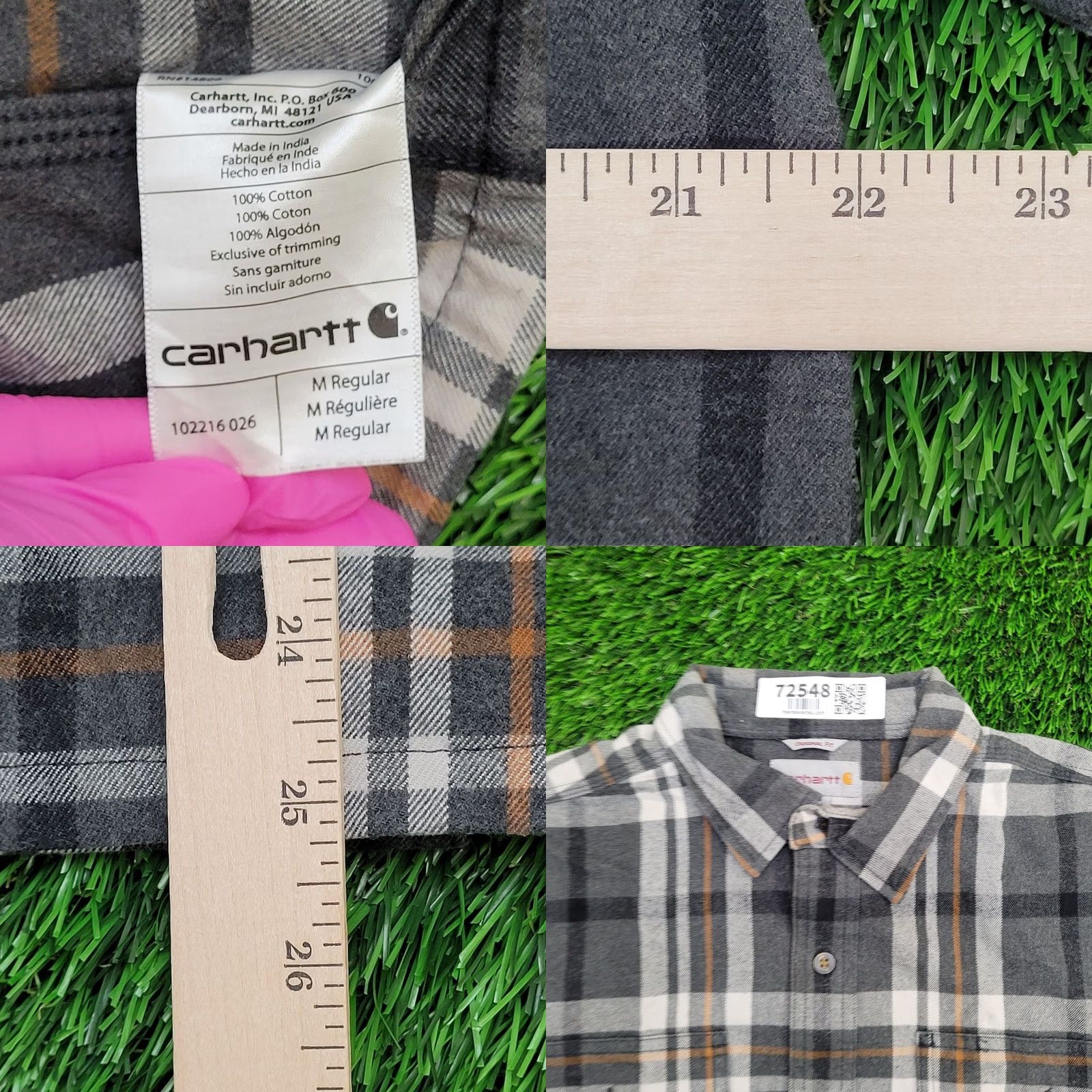 Carhartt Carhartt Button Shirt Medium Baggy Size US M / EU 48-50 / 2 - 8 Thumbnail