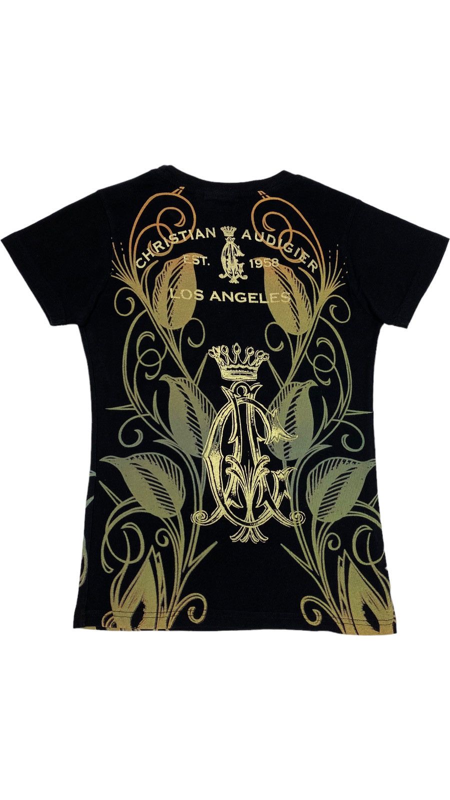 Christian Audigier 🔥LASTDROP🔥 Y2K Christian Audigier Skull Rhinestones T-shirt Size M / US 6-8 / IT 42-44 - 2 Thumbnail