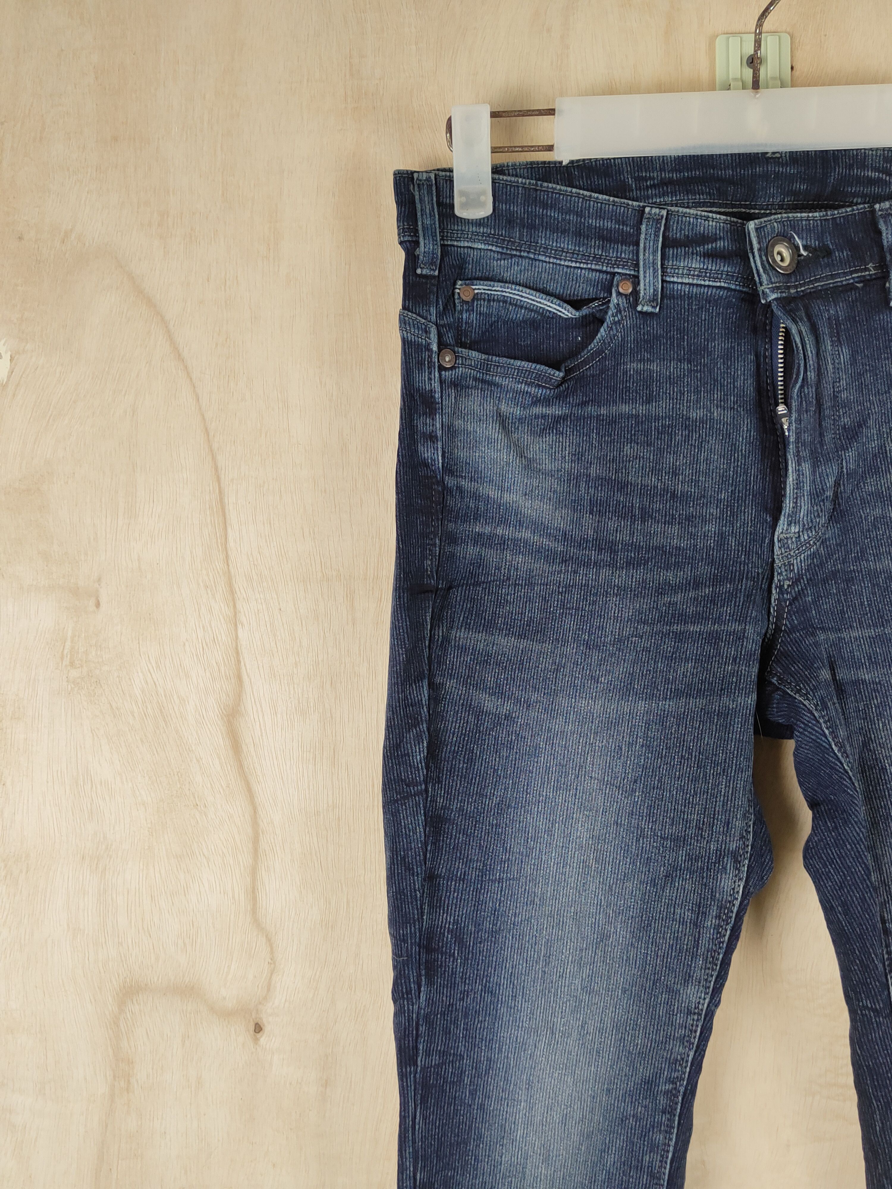 Edwin Edwin-Jerseys Dark Blue Corduroy Skinny Jeans #S2512 Size 29" - 3 Thumbnail