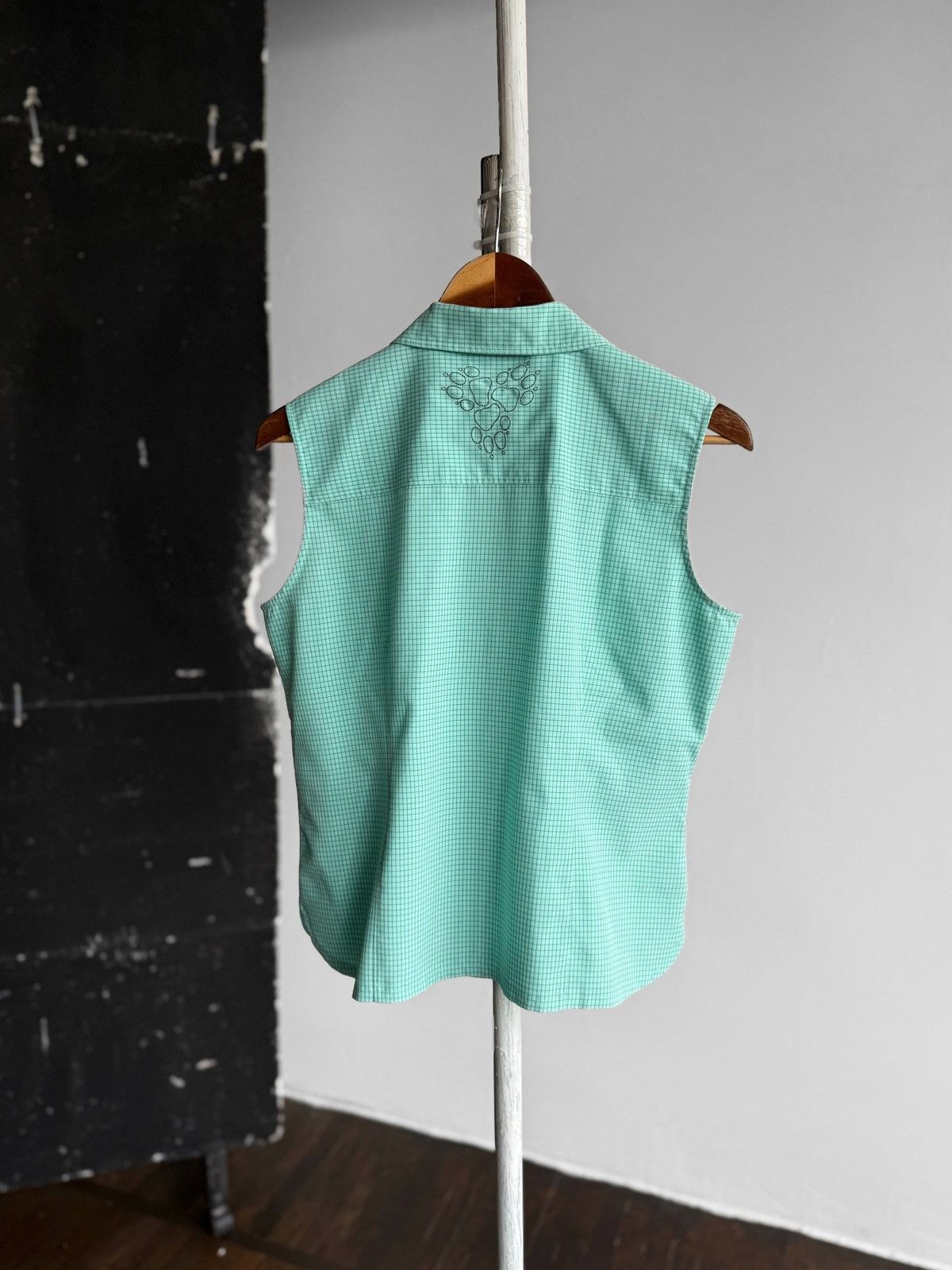 Jack Wolfskin Jack Wolfskin Womens Aqua Sleeveless Button Vest Top Blouse Size L / US 10 / IT 46 - 2 Thumbnail