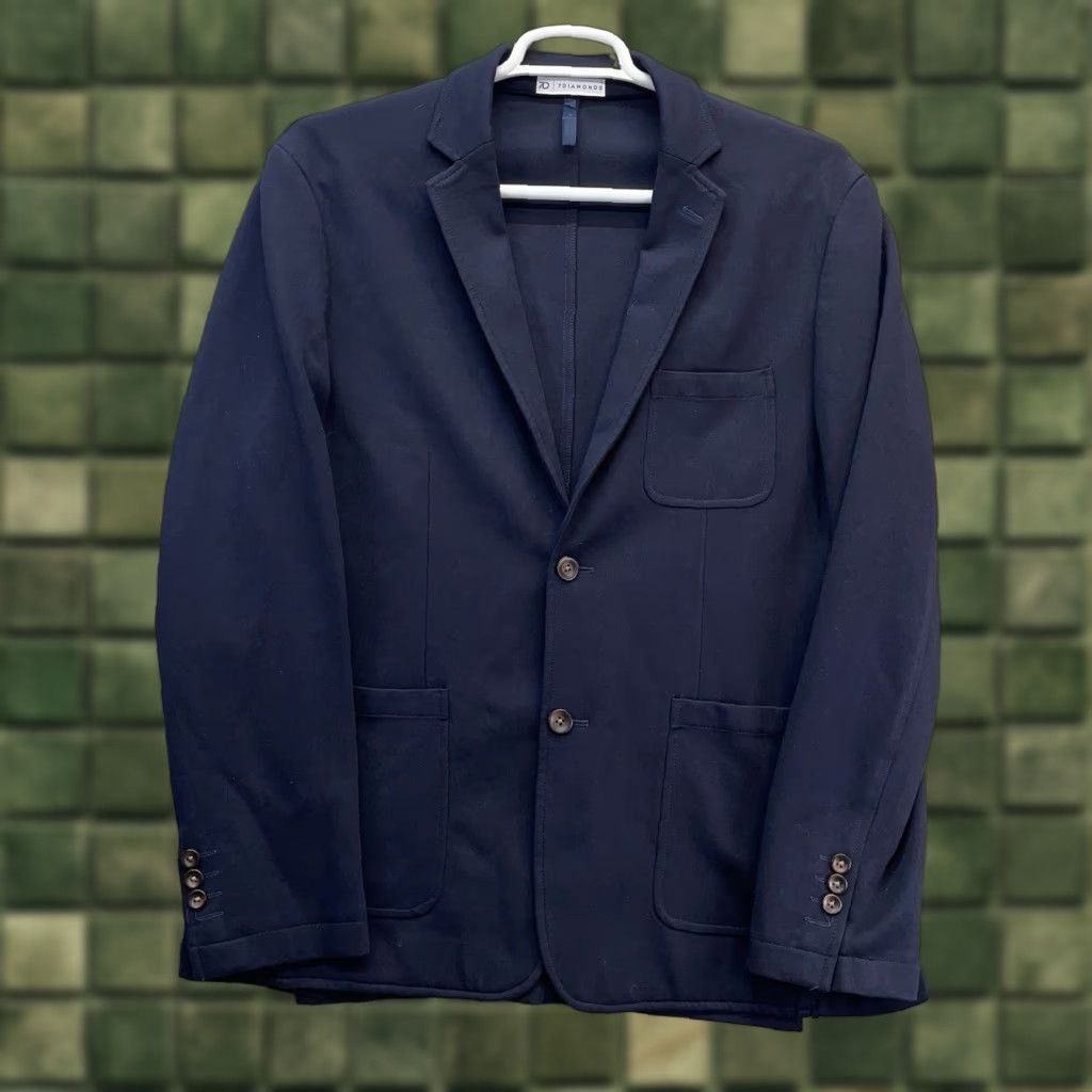 Vintage 7 Diamonds Blazer Men's Large Sport Coat Two Button Casual Jacket Suit Connor Size 42R - 1 Thumbnail