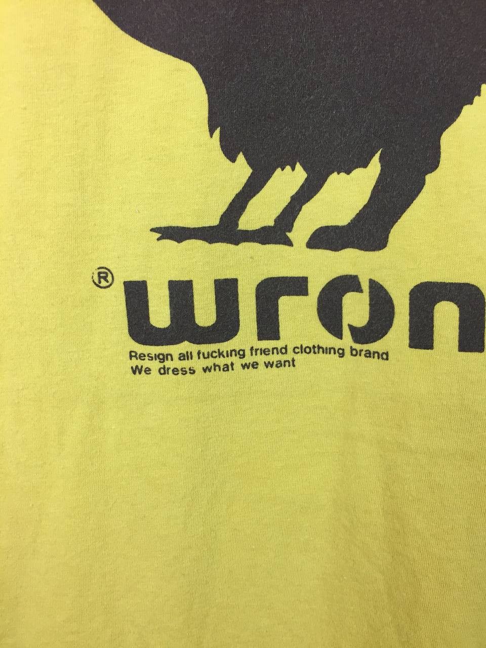 Vintage Freak Bunny & Rooster Satirical Wrong Hybrid Logo Tee Size US XL / EU 56 / 4 - 4 Thumbnail