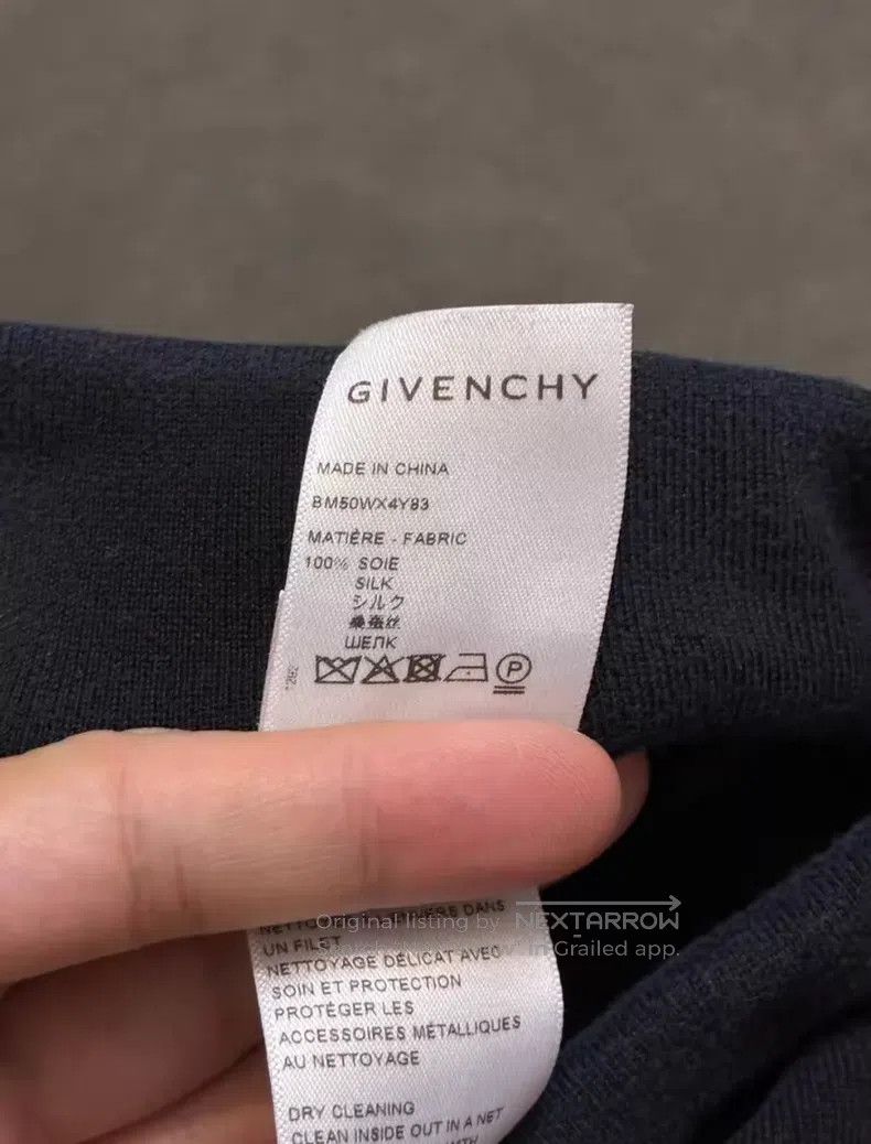 Givenchy Givenchy size XS Black Mulberry Silk Patchwork Metal Embro Size US 27 - 7 Thumbnail