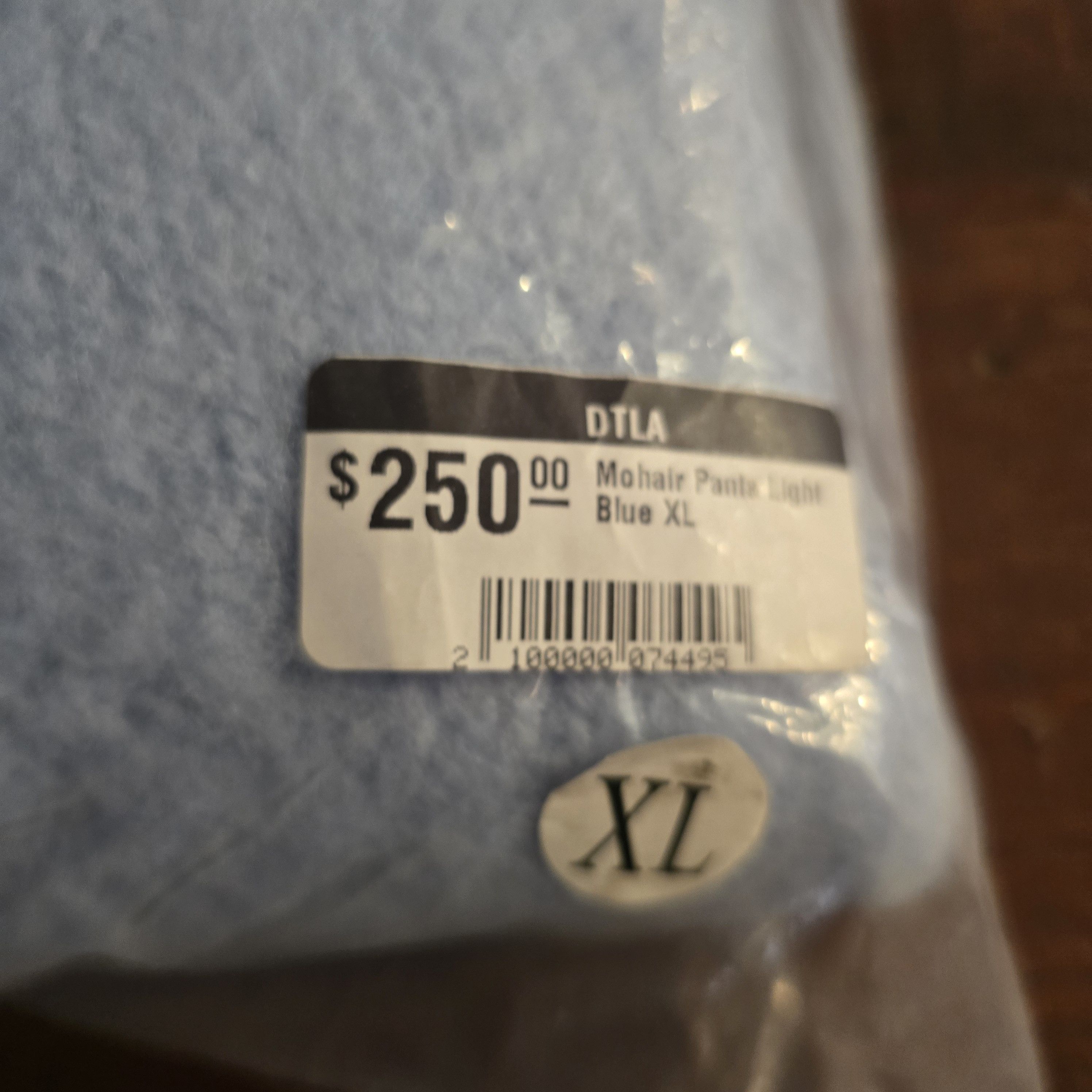 Awful Lot of Cough Syrup AWFUL LOT OF COUGH SYRUP LT BLUE MOHAIR PANT XL reg $250 Size US 36 / EU 52 - 1 Thumbnail