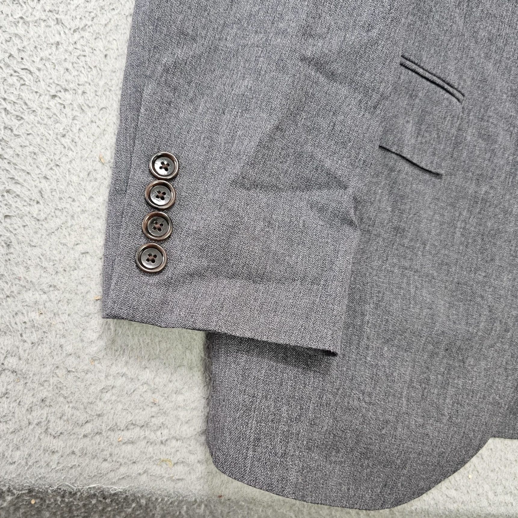 J.Crew J. Crew Blazer Mens 38R Gray Wool Tollegno 1900 Ludlow Traveler Suit Jacket Size 38R - 2 Thumbnail