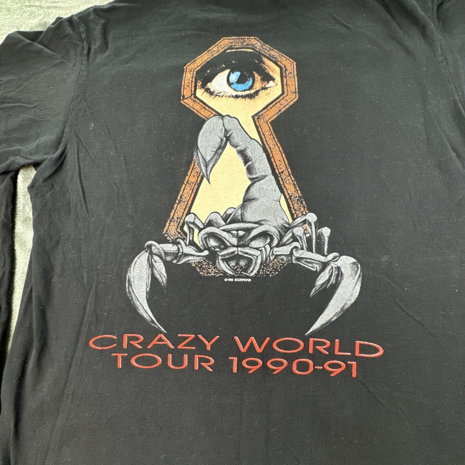 Other Vintage Scorpions T-Shirt Large Long Sleeve Crazy World Tour Size US L / EU 52-54 / 3 - 11 Thumbnail