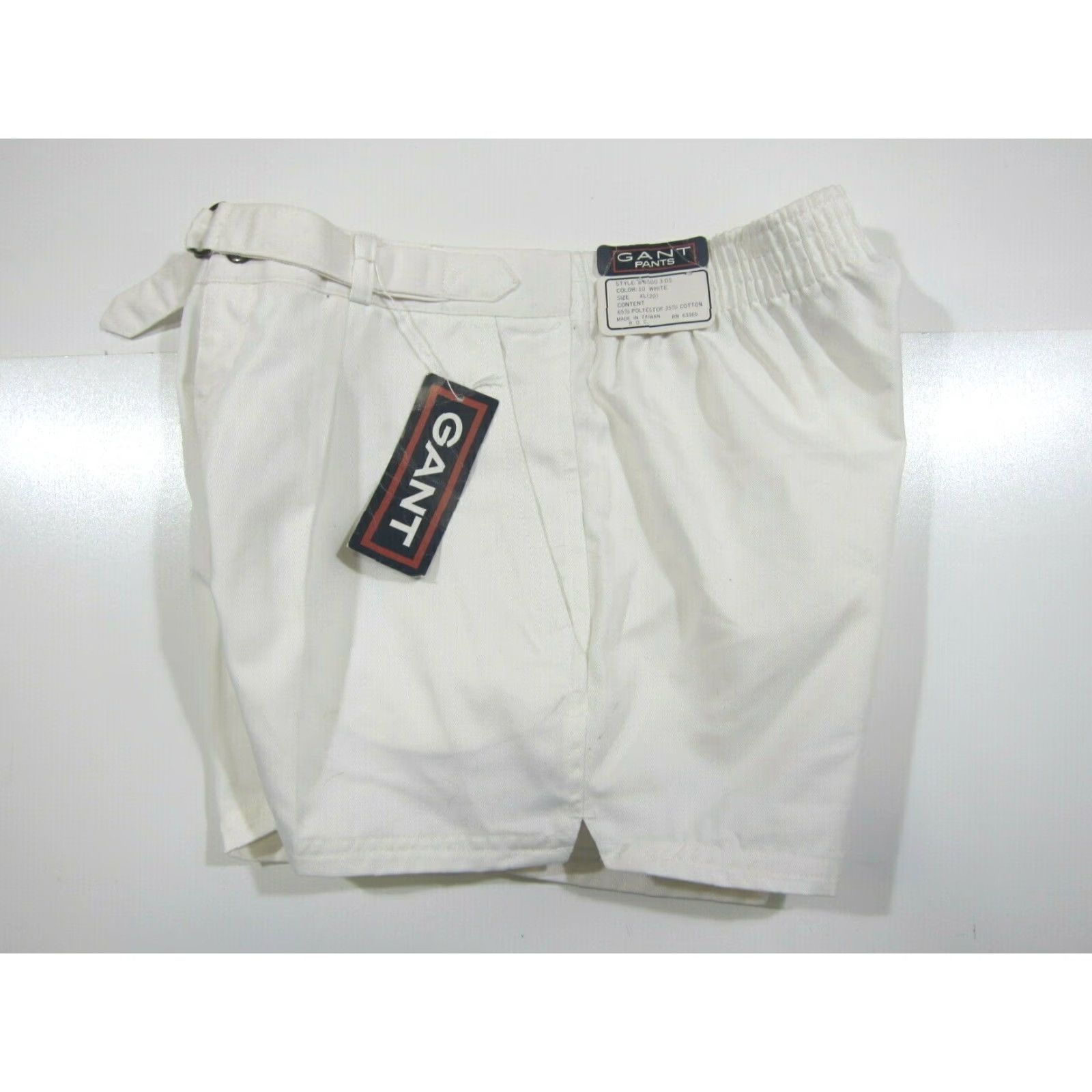 Gant NWT GANT Cotton Stretch White Pleated High Rise Waist Pocket Shorts Women Small Size 28" / US 6 / IT 42 - 4 Thumbnail