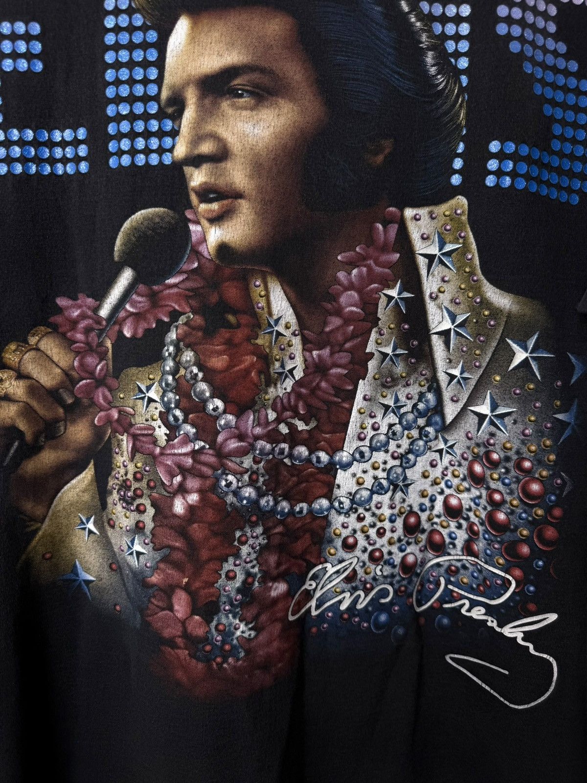 Band Tees Vintage 00s Elvis Presley American Classic Band Rock T Shirt Size US XL / EU 56 / 4 - 4 Thumbnail