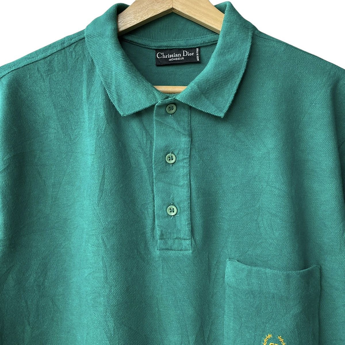 Christian Dior Monsieur Christian Dior Monsieur Vintage Logo Pocket Polo Tee Size US M / EU 48-50 / 2 - 3 Thumbnail