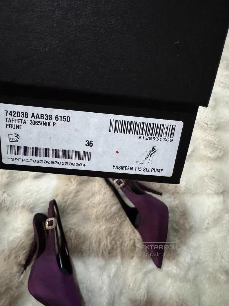 Saint Laurent Paris Saint Laurent Paris Glitter Gradient Purple High Heels Size US 5.5 / IT 35.5 - 9 Thumbnail