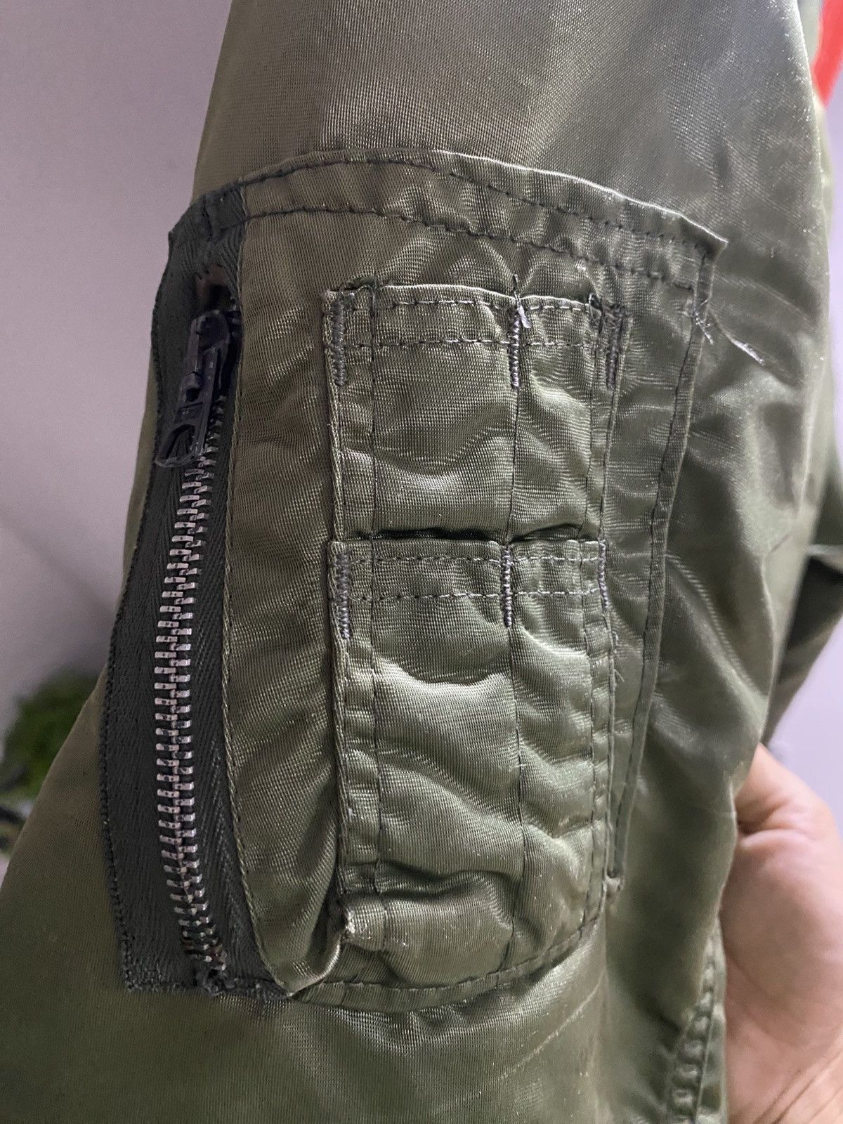 Alpha Industries Vintage 80s Corinth Mfg Ma-1 Bomber Jacket Issue Size US L / EU 52-54 / 3 - 10 Thumbnail