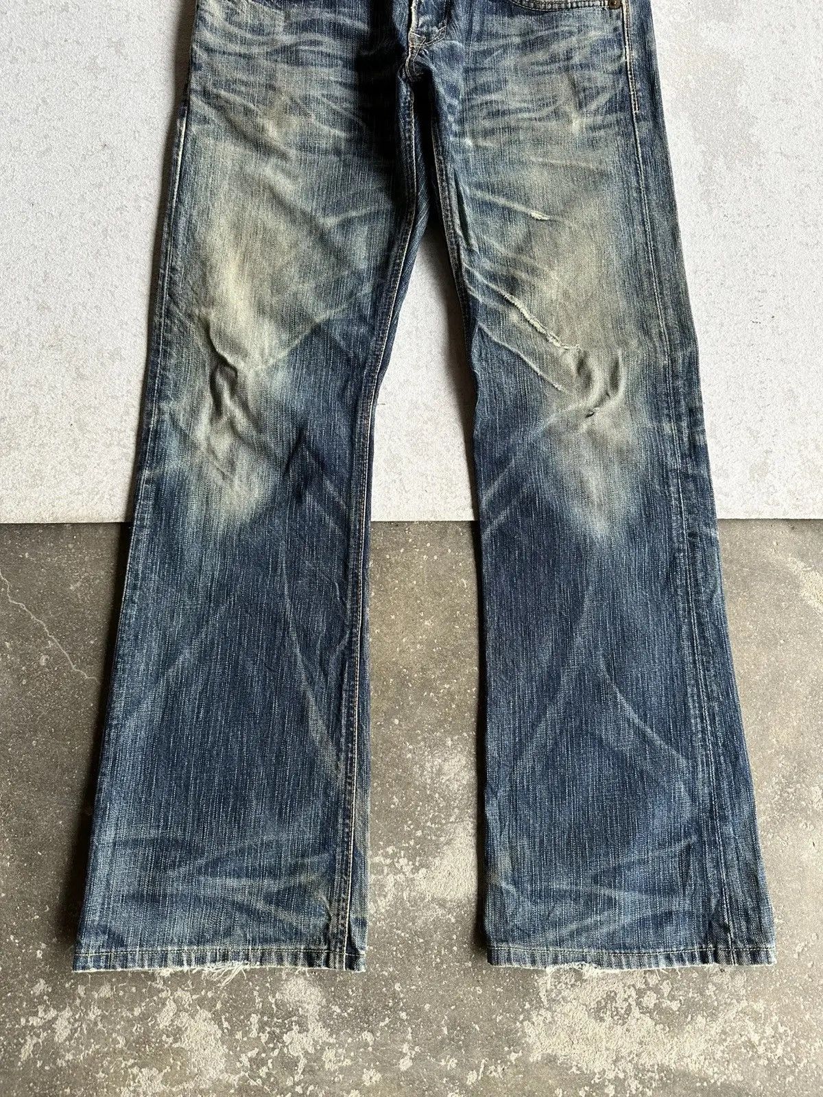 Kapital 🛒 LAST DROP DELETE TODAY🛒 EDWIN 503 Flare Distressed Denim Size US 33 - 5 Thumbnail