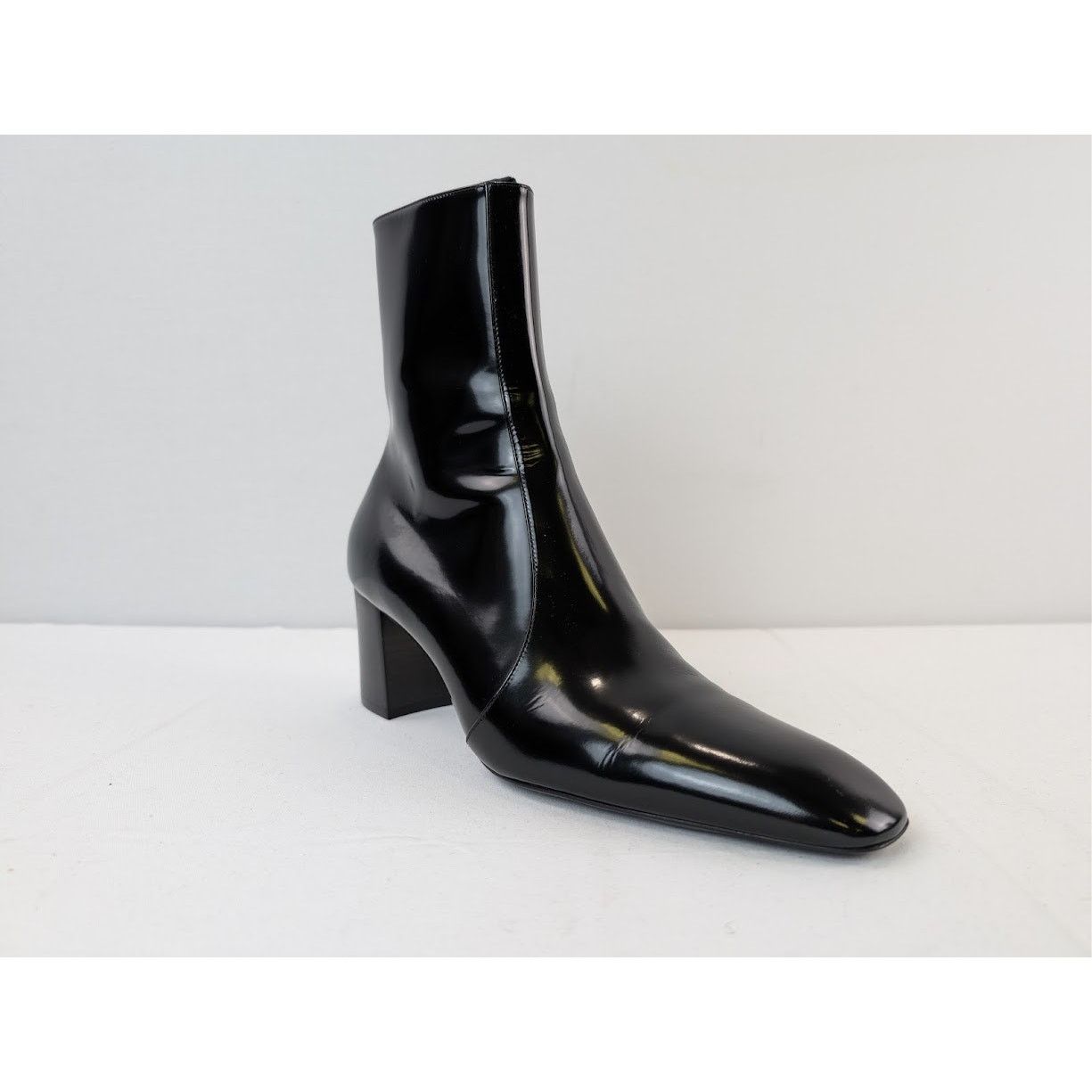 Saint Laurent Paris o1rshd1 70 Zipped Boots in Nero Size US 8.5 / EU 41-42 - 2 Thumbnail