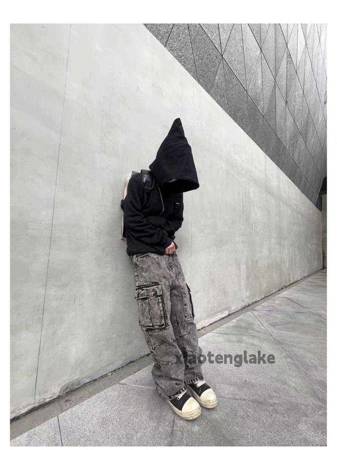 Jean × Vintage washed faded loose baggy utility hiphop cargo jeans Size US 32 / EU 48 - 2 Thumbnail