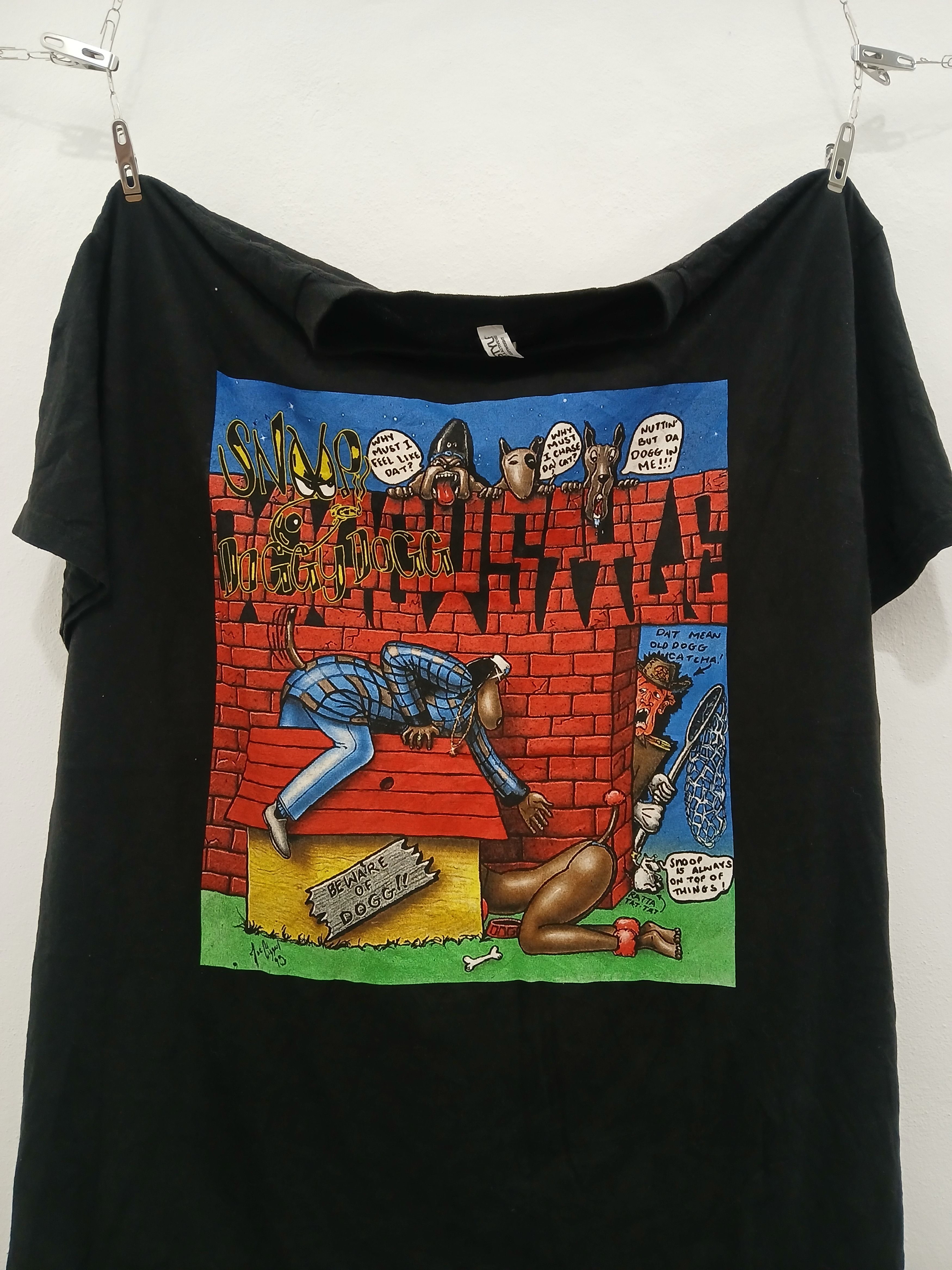 Rap Tees × Vintage 1993 Snoop Dogg “Beware of Dogg” Rap Tee | Grailed