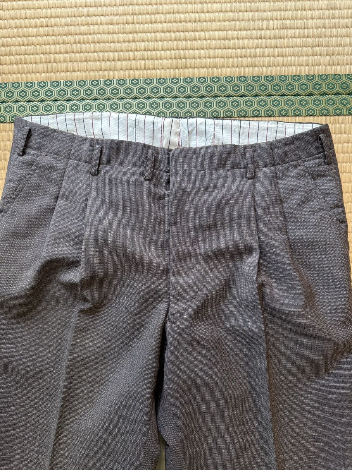 Other Spring&Summer Vintage Japanese Charcoal Blue Wool Slacks Size US 36 / EU 52 - 5 Thumbnail