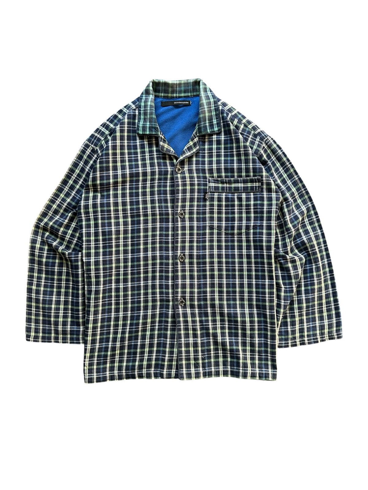 Masaki Matsushima 00's Masaki Matsushima flannel plaid open color shirt Size US L / EU 52-54 / 3 - 2 Thumbnail
