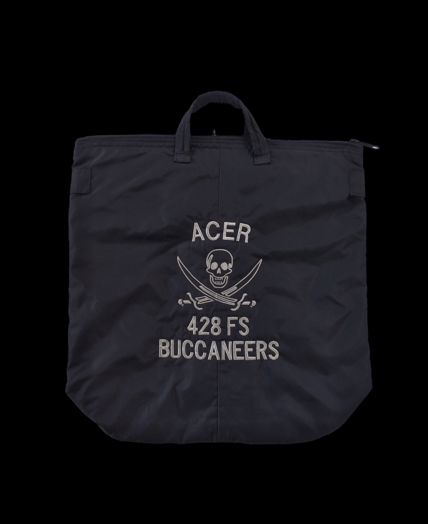 image of 70's Military Helmet Bag in Black, Men's