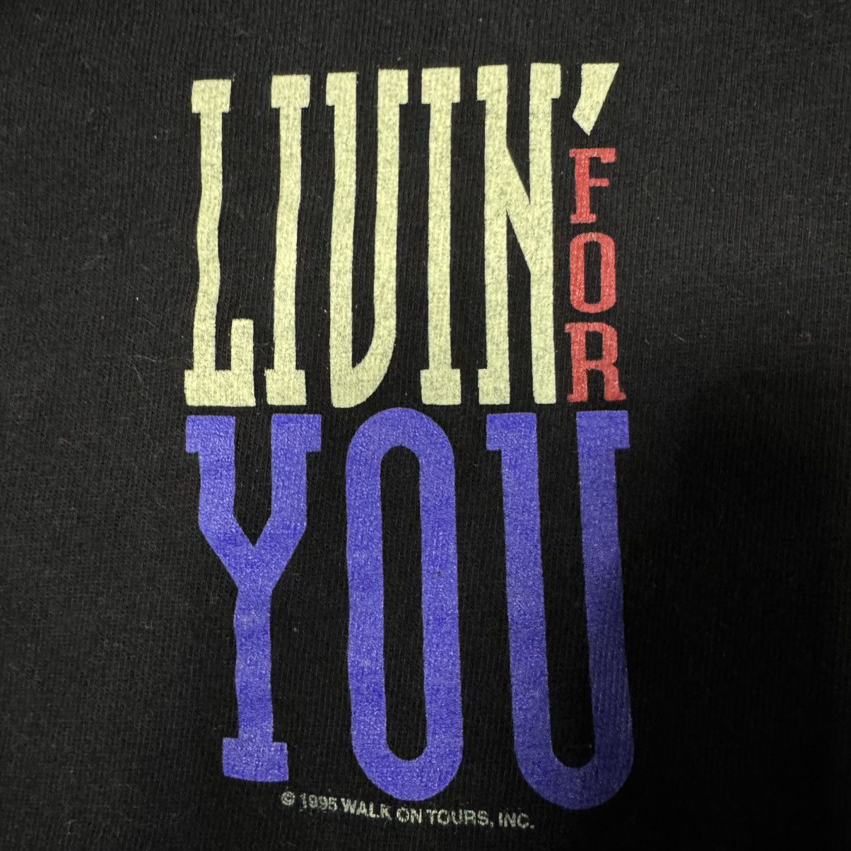 Chaps Vintage 1995 Boston "Livin' For You" Tour T-Shirt - Rock Size US L / EU 52-54 / 3 - 5 Thumbnail