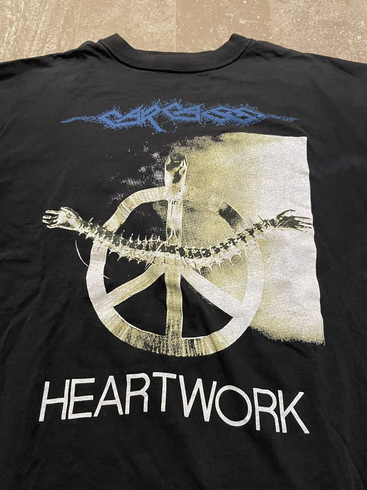 Band Tees × Vintage Carcass Heartwork Album Vintage Euro Tshirt Size US L / EU 52-54 / 3 - 2 Thumbnail