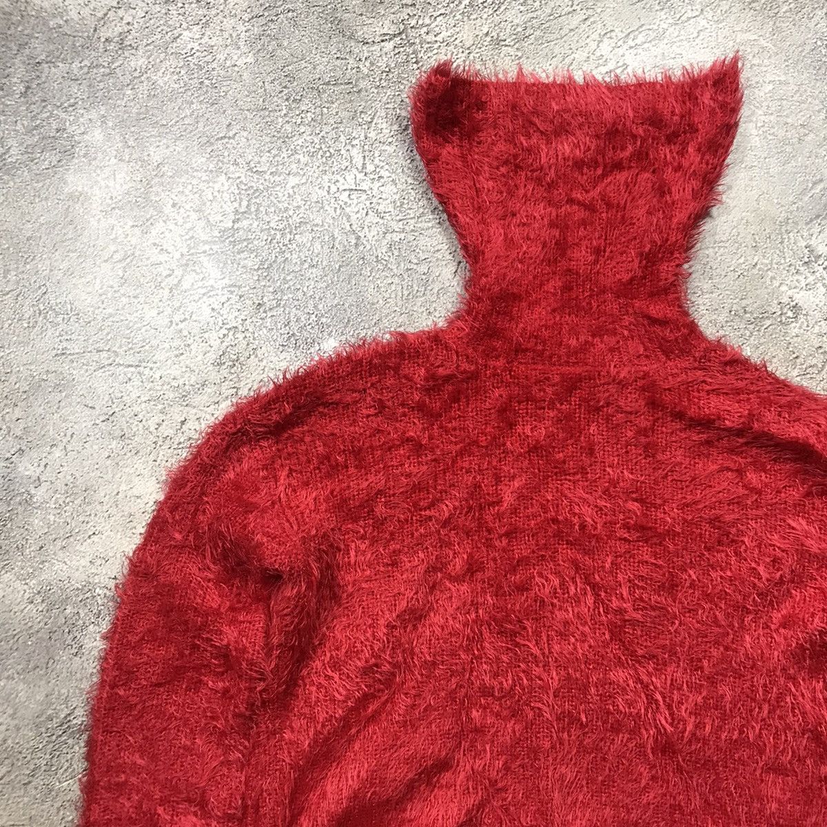 Vintage Vintage Y2K Oversized Fuzzy Mohair Knit Sweater Red Grunge S Size S / US 4 / IT 40 - 2 Thumbnail