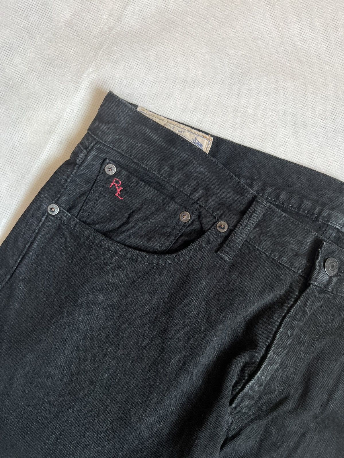 Polo Ralph Lauren Vintage Polo Ralph Lauren RL Black Denim Size US 37 - 5 Thumbnail
