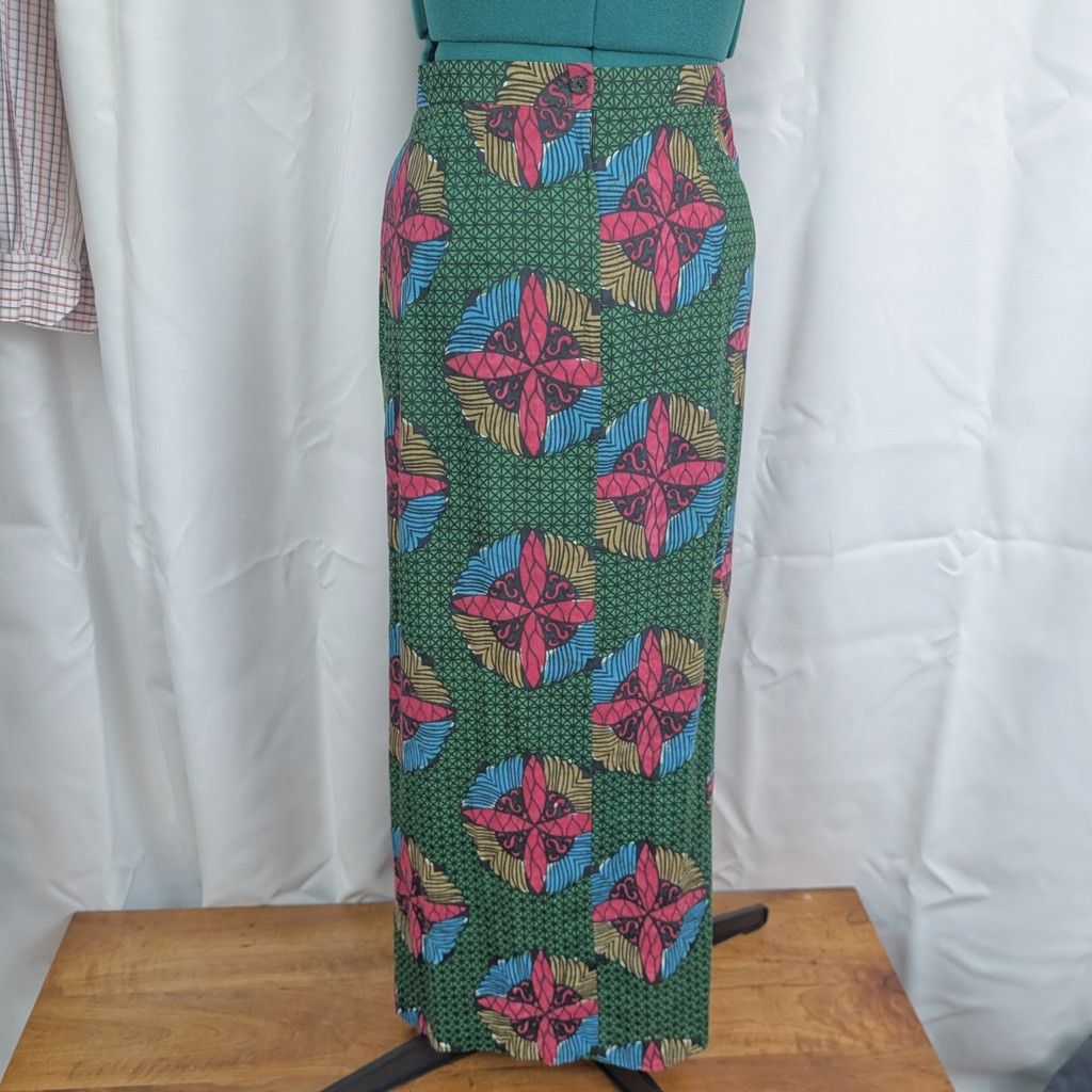 Other Vintage Swedish Pattern Maxi Skirt Size 29" - 1 Thumbnail