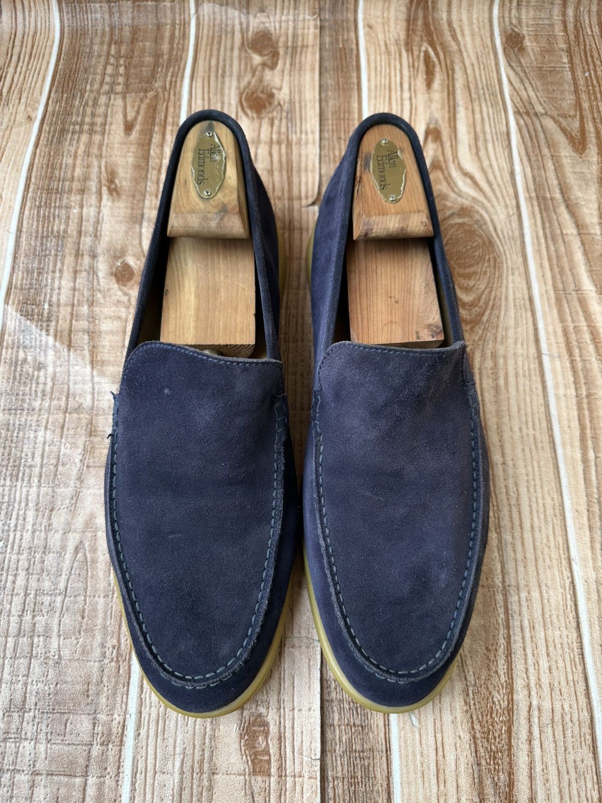Loro Piana Loro Piana Summer Walk Blue Suede Loafer Flats Size US 11 / EU 44 - 2 Thumbnail