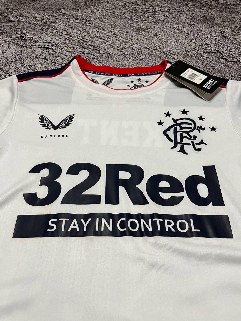 Castore Glasgow Rangers 2020-2021 Away Football Shirt Soccer Jersey Size US S / EU 44-46 / 1 - 9 Thumbnail