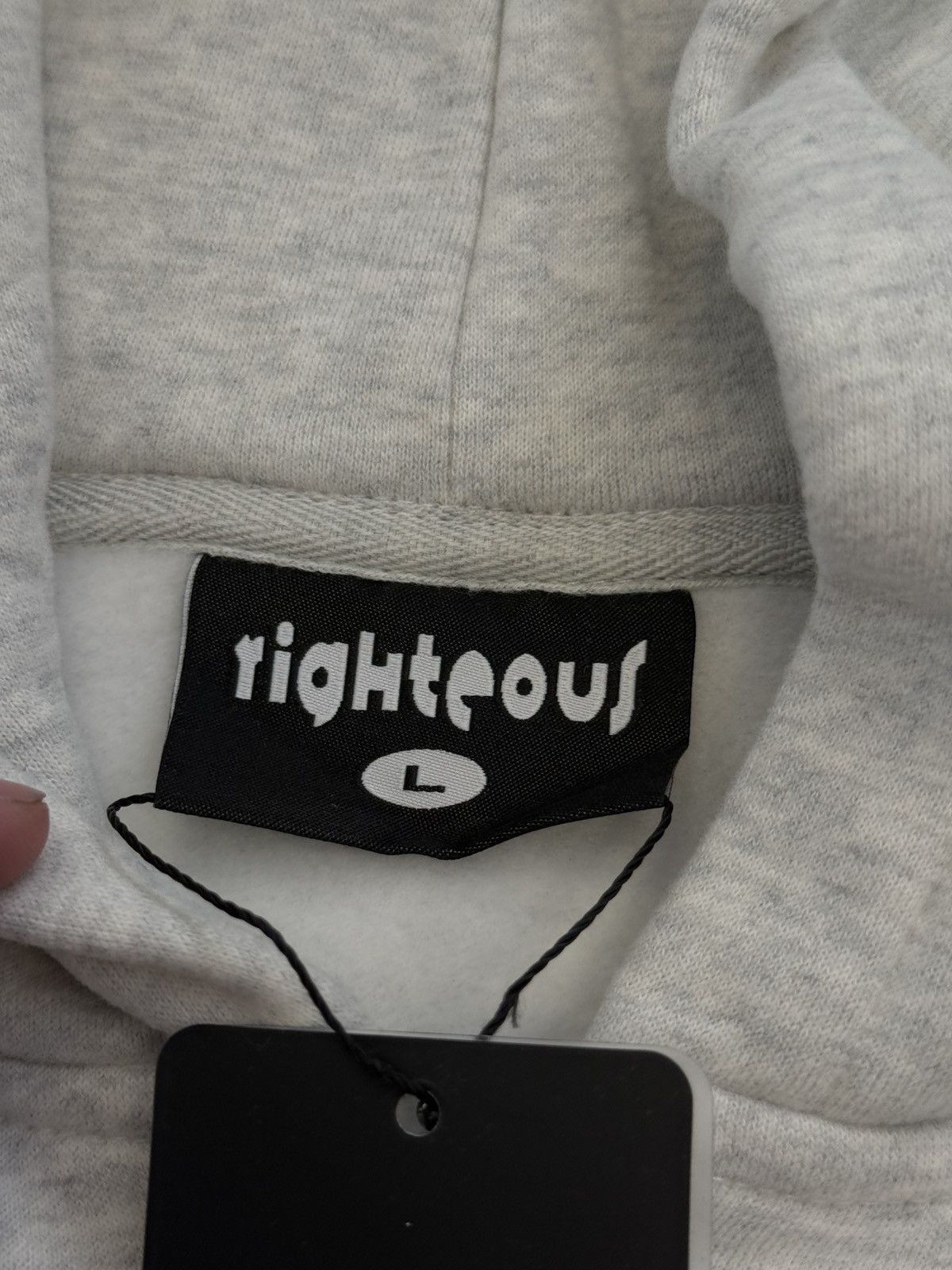 Other We Are Righteous Zip Up Hoodie Grey Size Large (NEW) Size US L / EU 52-54 / 3 - 6 Thumbnail