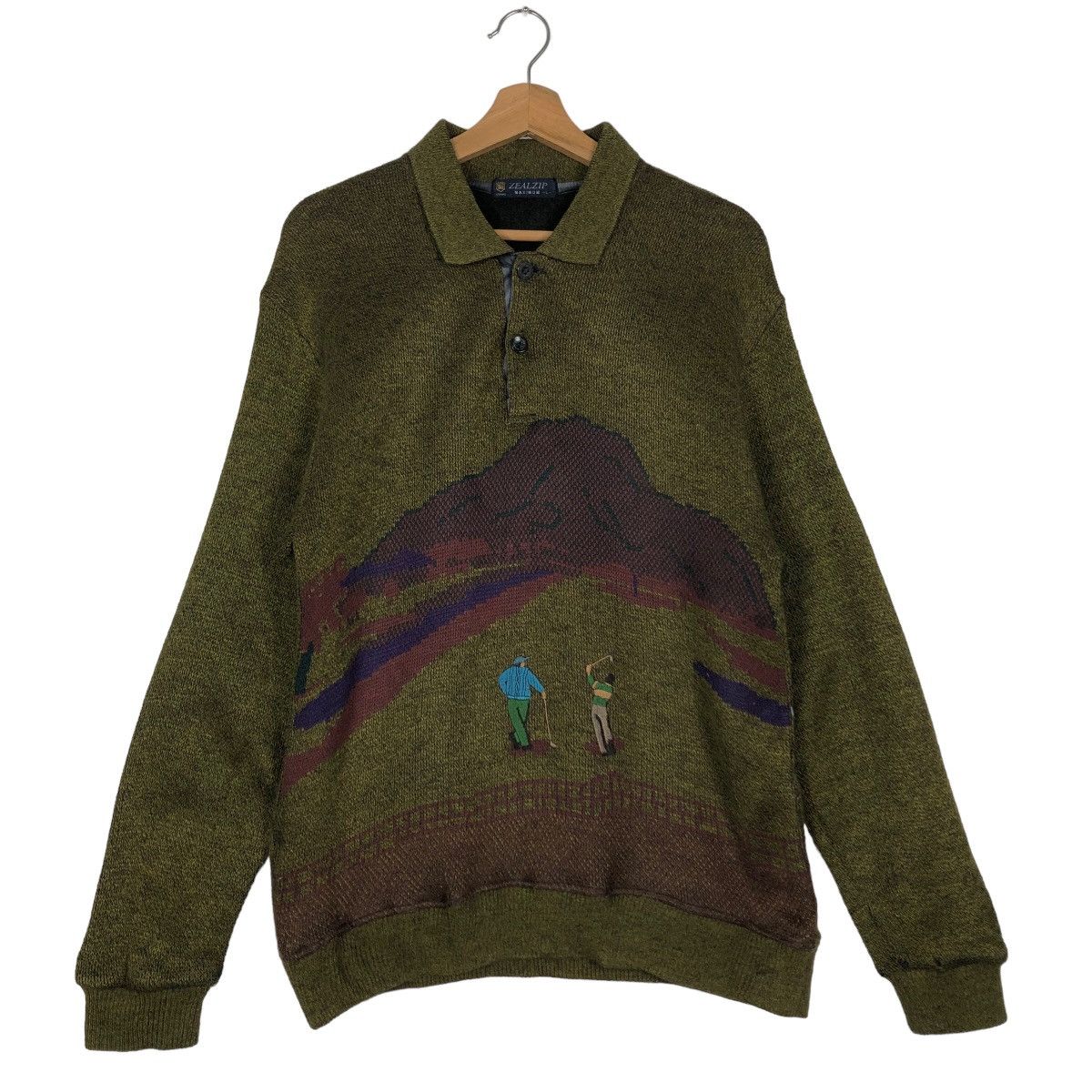 Hysteric Glamour 🔥90’s Vintage Collar Sweatshirt Big Logo Zealzip Japan Made Size US M / EU 48-50 / 2 - 2 Thumbnail