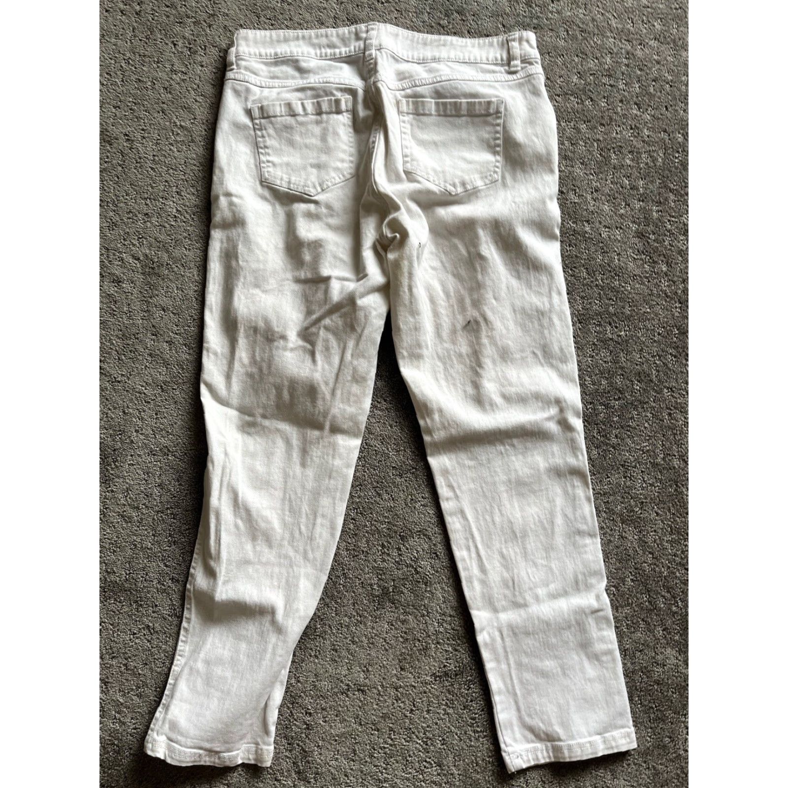 Vintage PHILOSOPHY White Dress Pants Women 8P Petite Solid Zip Front 90s Style Mens? Womens? (end gender) Size 30" / US 8 / IT 44 - 4 Thumbnail
