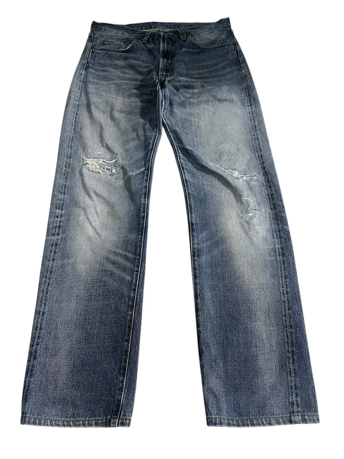 Levi's LVC Levi’s 501z xx Big E Distress Faded Selvedge Jean Size US 30 / EU 46 - 1 Thumbnail