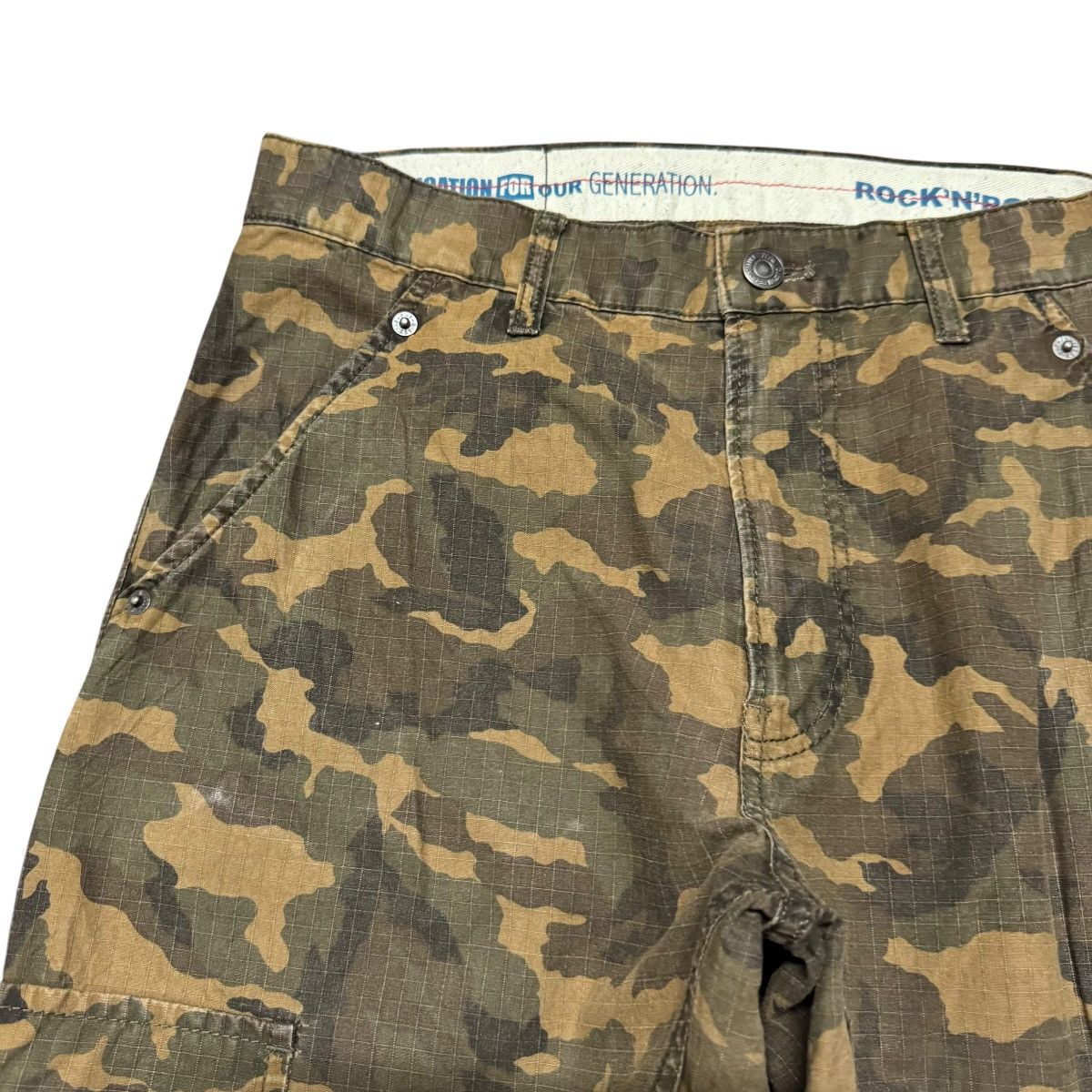 PPFM PPFM Rock N Roll Ripstop Camo Cargo Pants Size US 30 / EU 46 - 4 Thumbnail