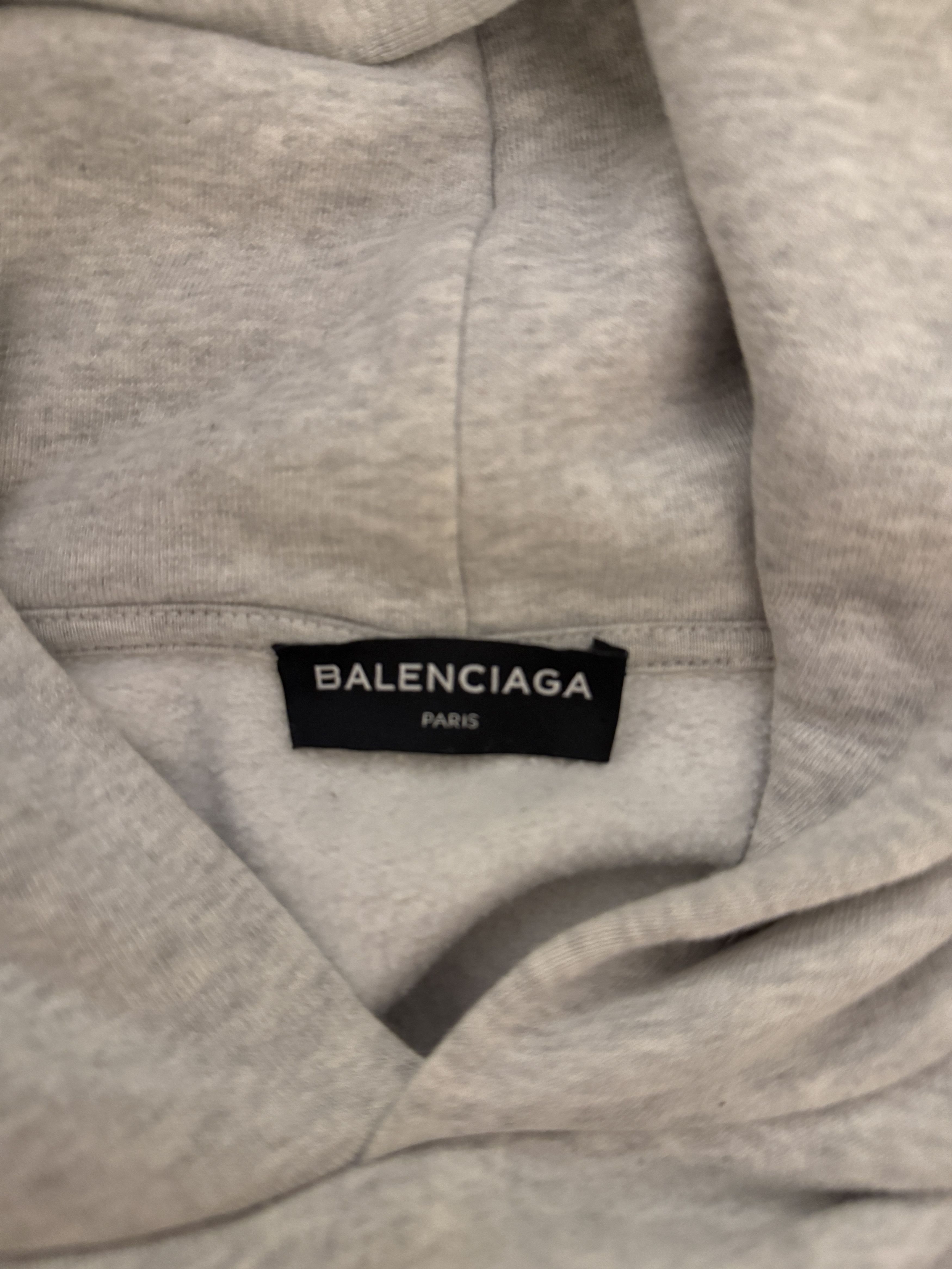 Balenciaga Balenciaga Gray Logo Hoodie Size US XS / EU 42 / 0 - 3 Thumbnail