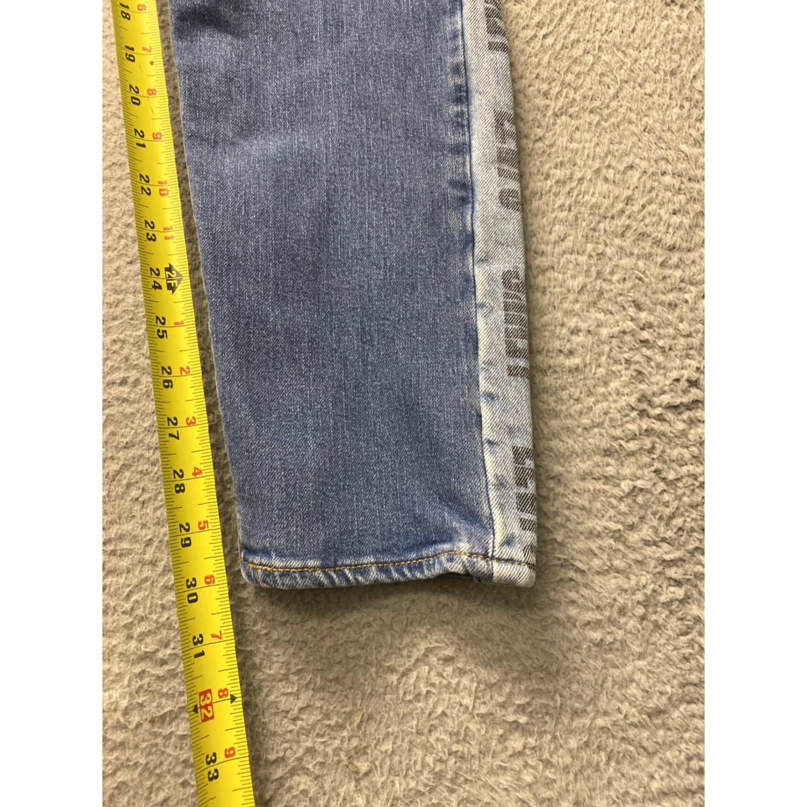 Levi's Levi's Hi Ball Jeans Mens 33x30 Slim Fit Blue Denim Zip Solid Cotton Pants Jeans Mens Size US 30 / EU 46 - 7 Thumbnail