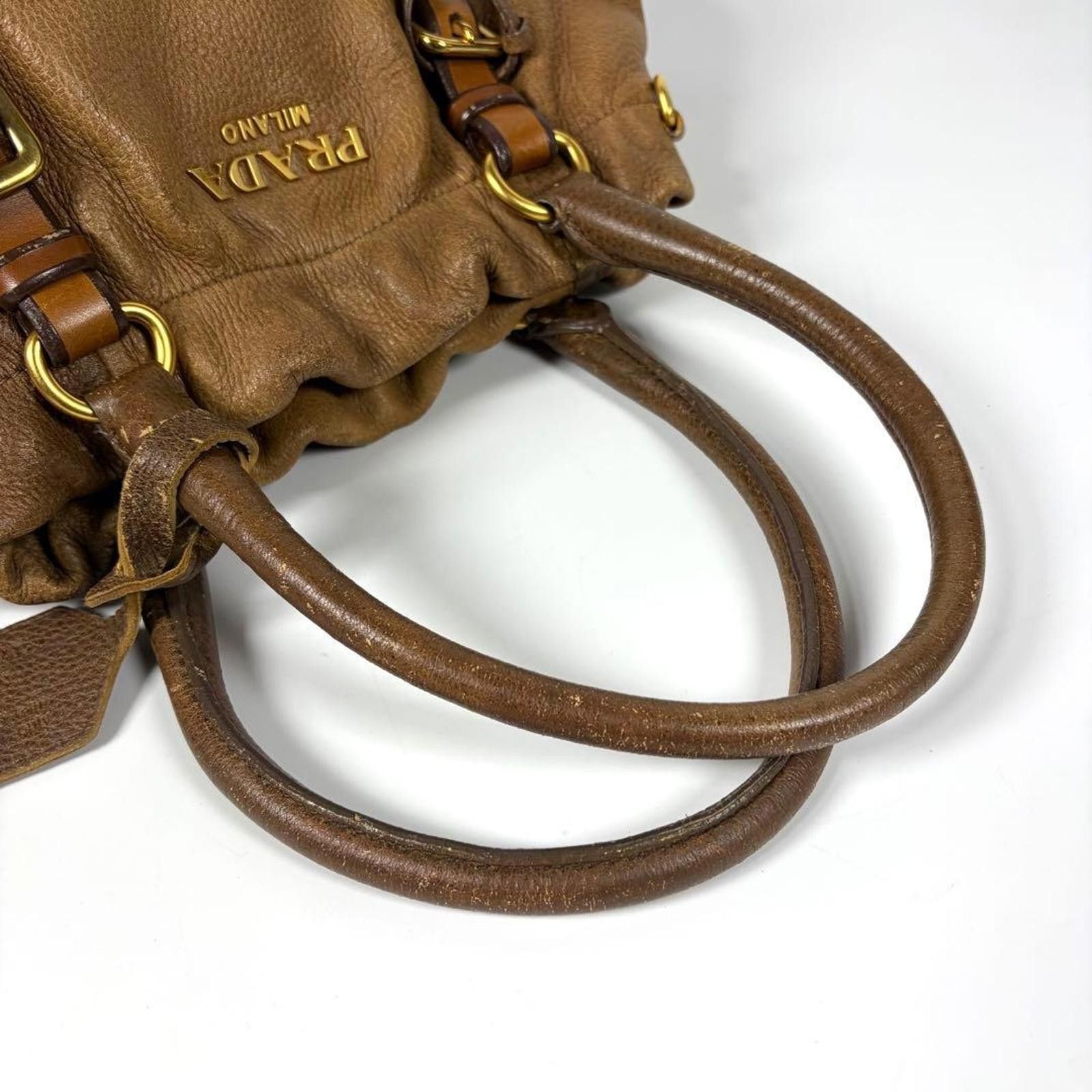 Prada Prada - Brown Nappa Leather Bag Size ONE SIZE - 3 Thumbnail