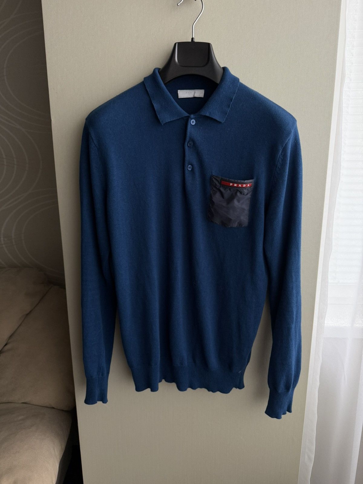 Prada Prada Milano Red Tab Nylon Pocket Sweater Size S Size US S / EU 44-46 / 1 - 1 Thumbnail