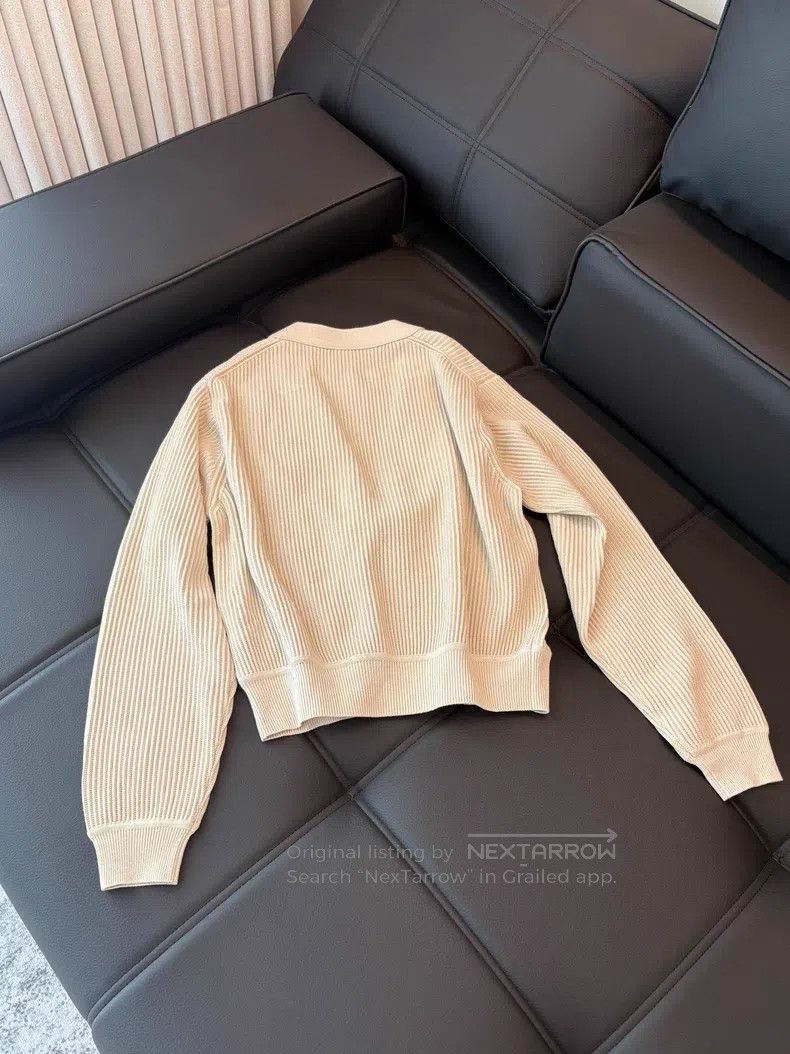 Hermes Hermes Knit jacket, beige Size XXS / US 00 / IT 34 - 3 Thumbnail