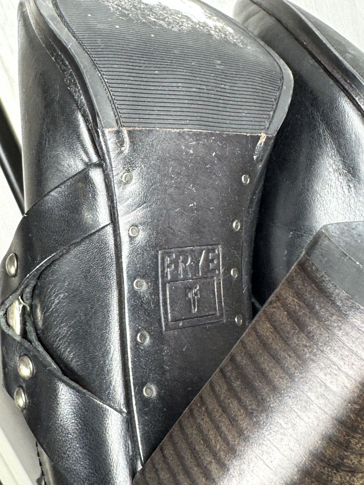 Frye Frye Laurie HarnessBlack leather Mules boots size 6 w box Size US 6 / IT 36 - 18 Thumbnail