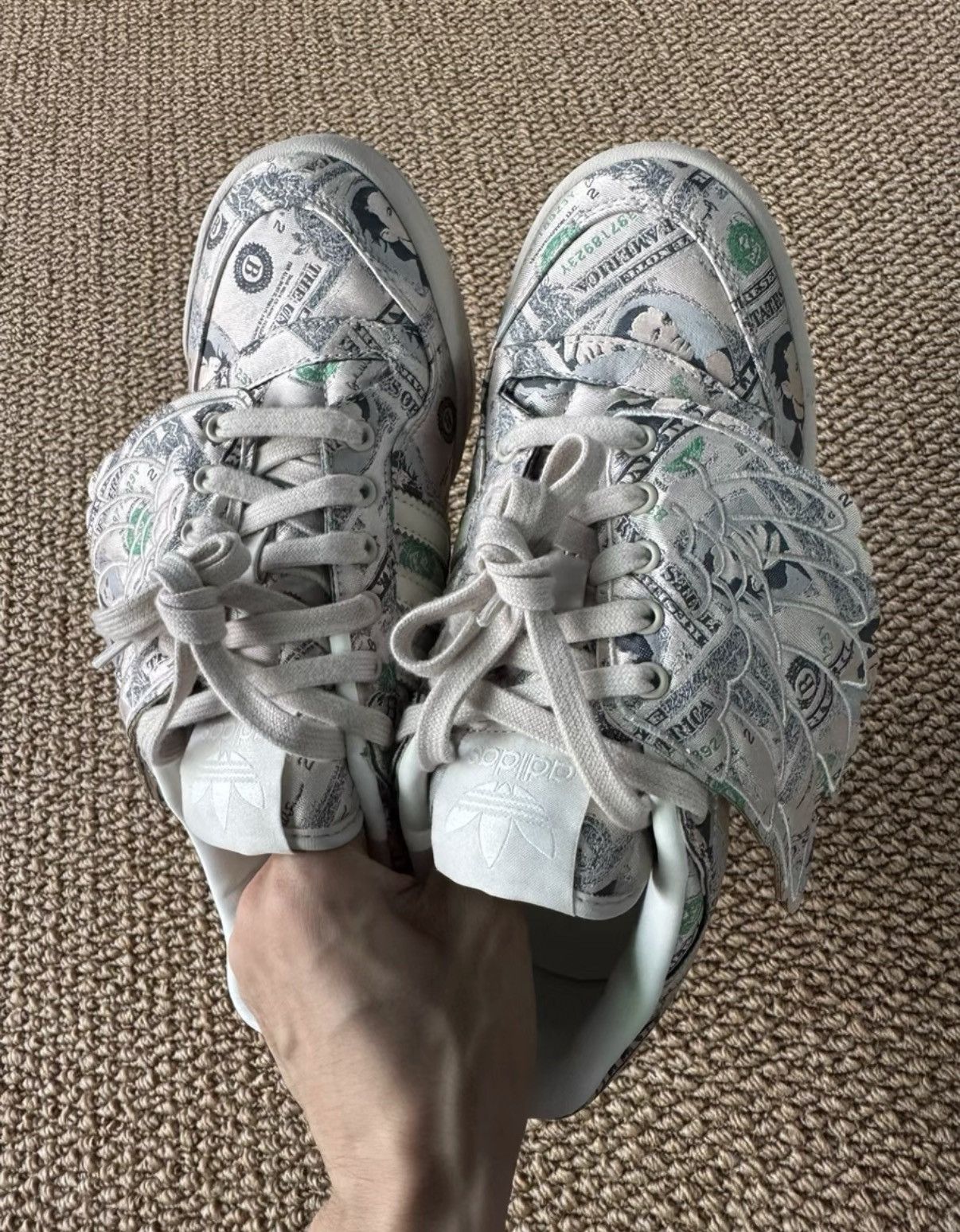 Adidas × Jeremy Scott Adidas x Jeremy scott dollar wings | Grailed