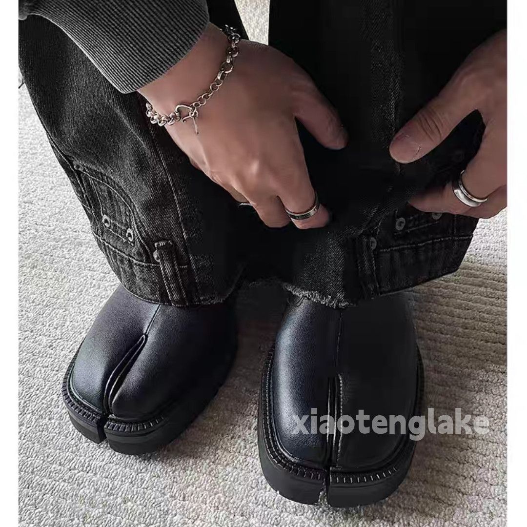 Vintage Unisex outdoor utility punk tabi slip on leather shoes Size US 11 / EU 44 - 1 Thumbnail