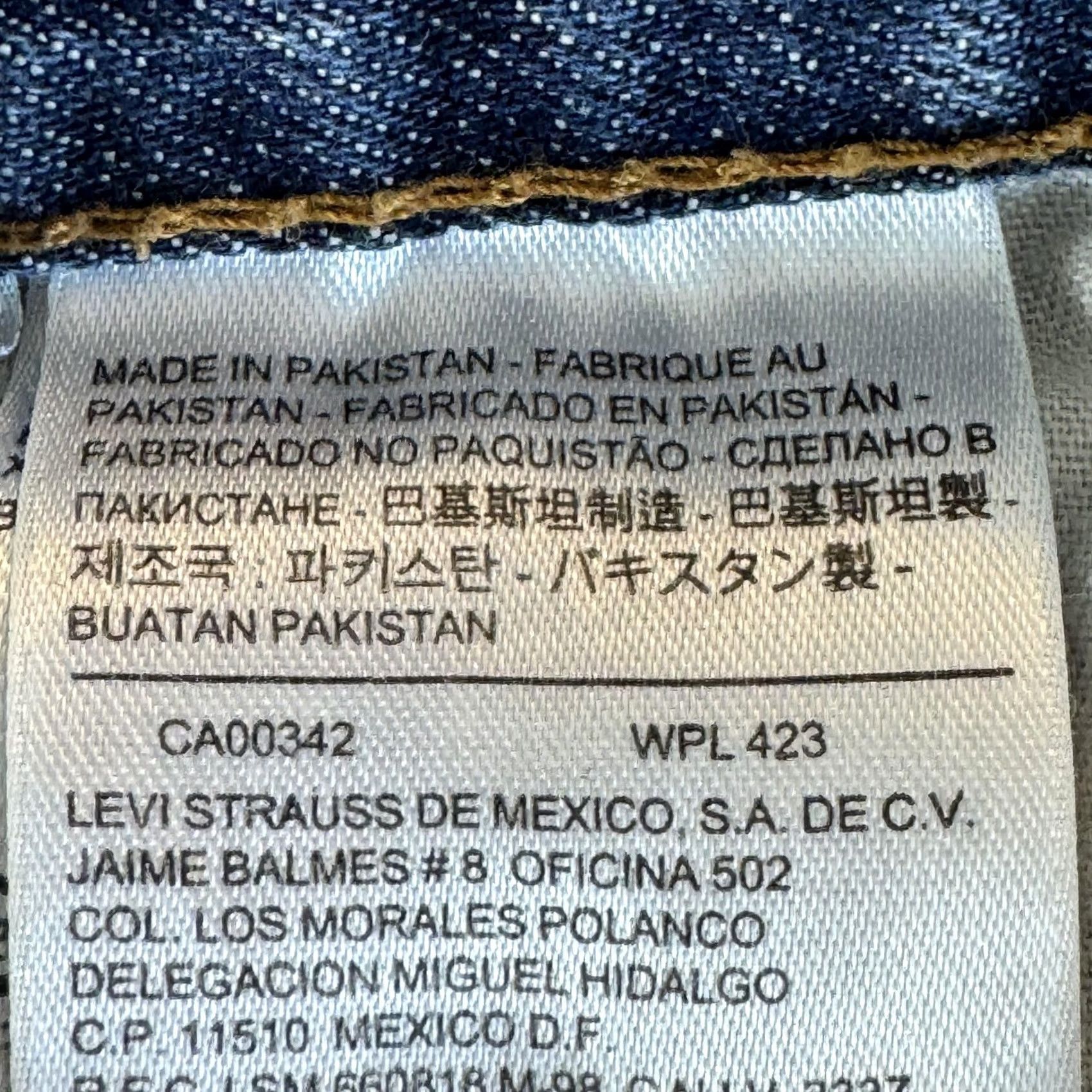 Levi's Levi's 569 Jeans Mens 38x32 Blue Relaxed Straight Heavyweight Denim 100% Cotton 5-Pocket Distressed / Whiskered - Regular Fit, Zip Fly, Button Size US 38 / EU 54 - 6 Thumbnail
