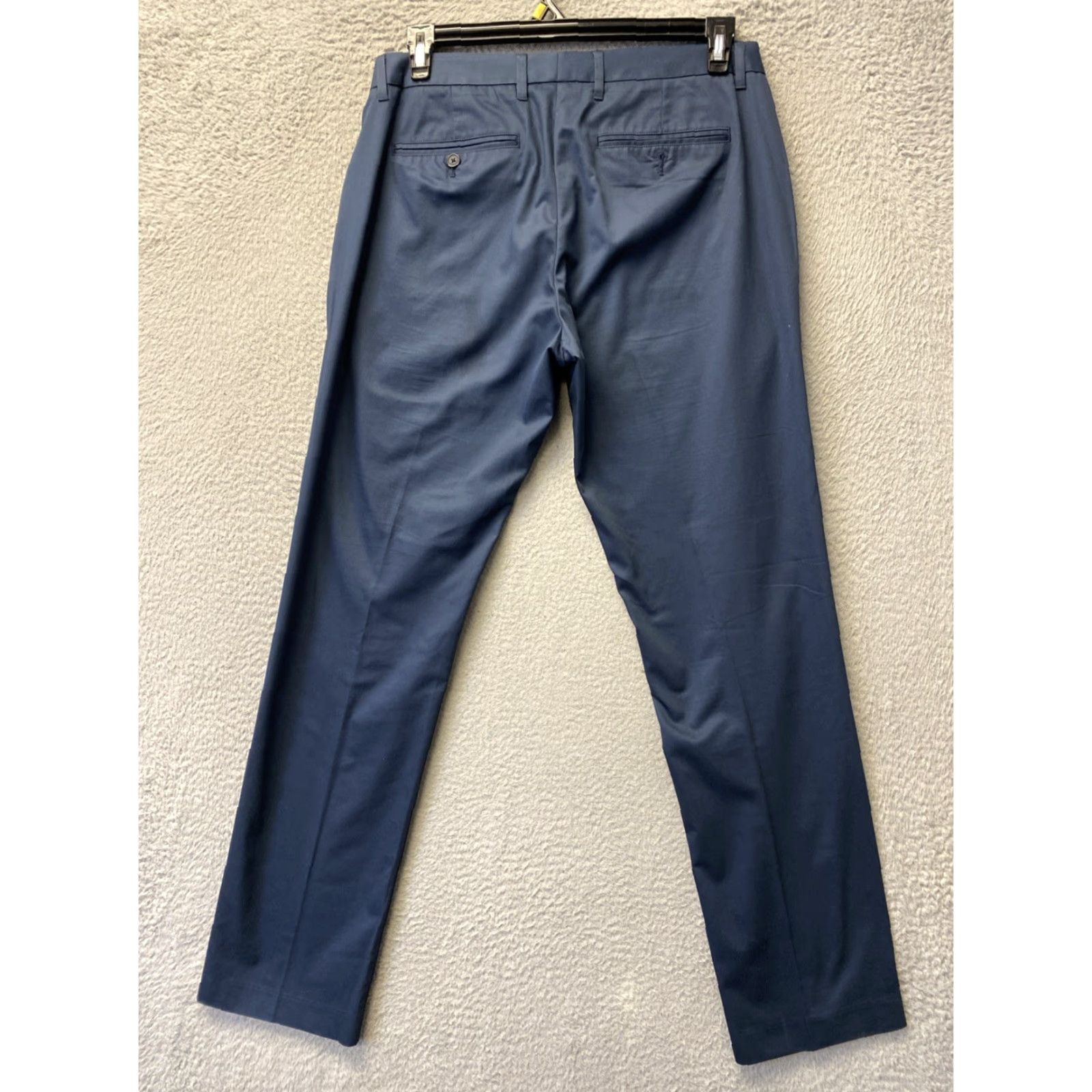 Bonobos Bonobos Pants Mens 33x32 Chino Straight Leg Deep Aqua Office Casual Regular Stretch Pockets Zip Front Size US 33 - 6 Thumbnail
