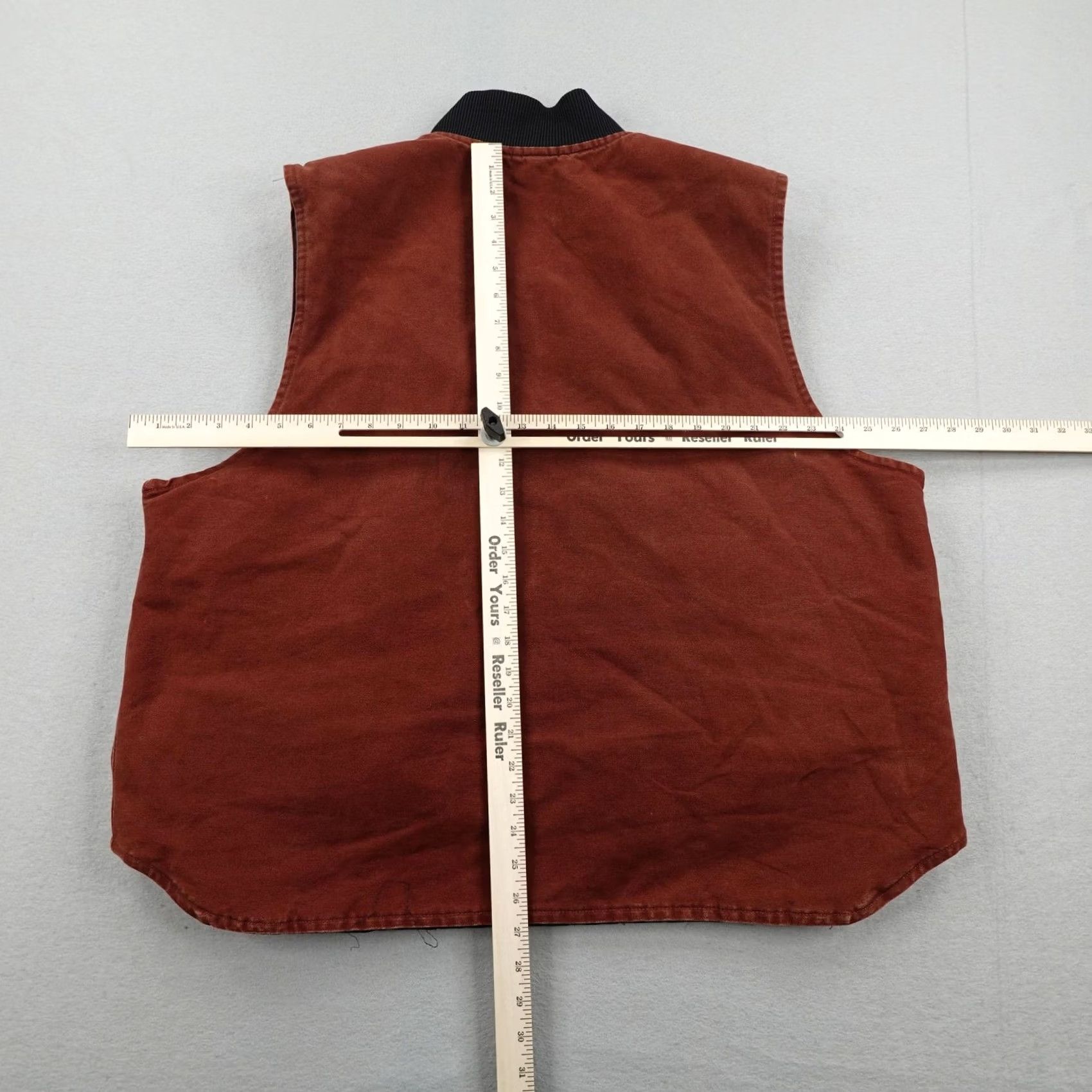 Carhartt VINTAGE Carhartt Vest Mens 2XL XXL Red Clay Canvas Arctic Quilt Lined Zip Up Y2K Size US XXL / EU 58 / 5 - 5 Thumbnail