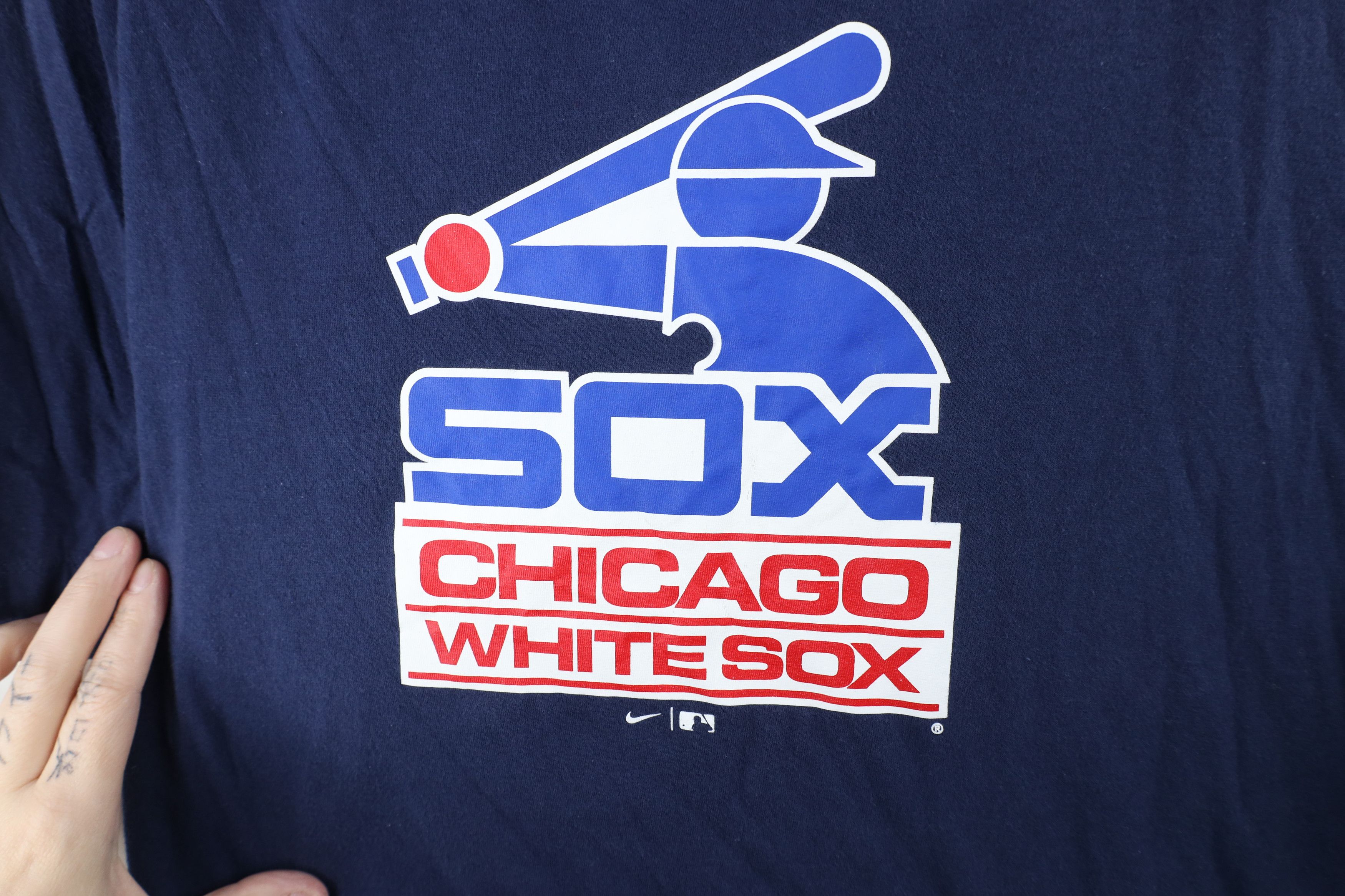 Nike × Vintage Retro Nike Chicago White Sox Baseball Short Sleeve T-Shirt Size US XL / EU 56 / 4 - 5 Thumbnail