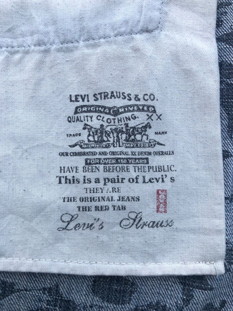 Levi's Vintage Levi's 501 Denim Jeans Skull Design Size US 33 - 7 Thumbnail