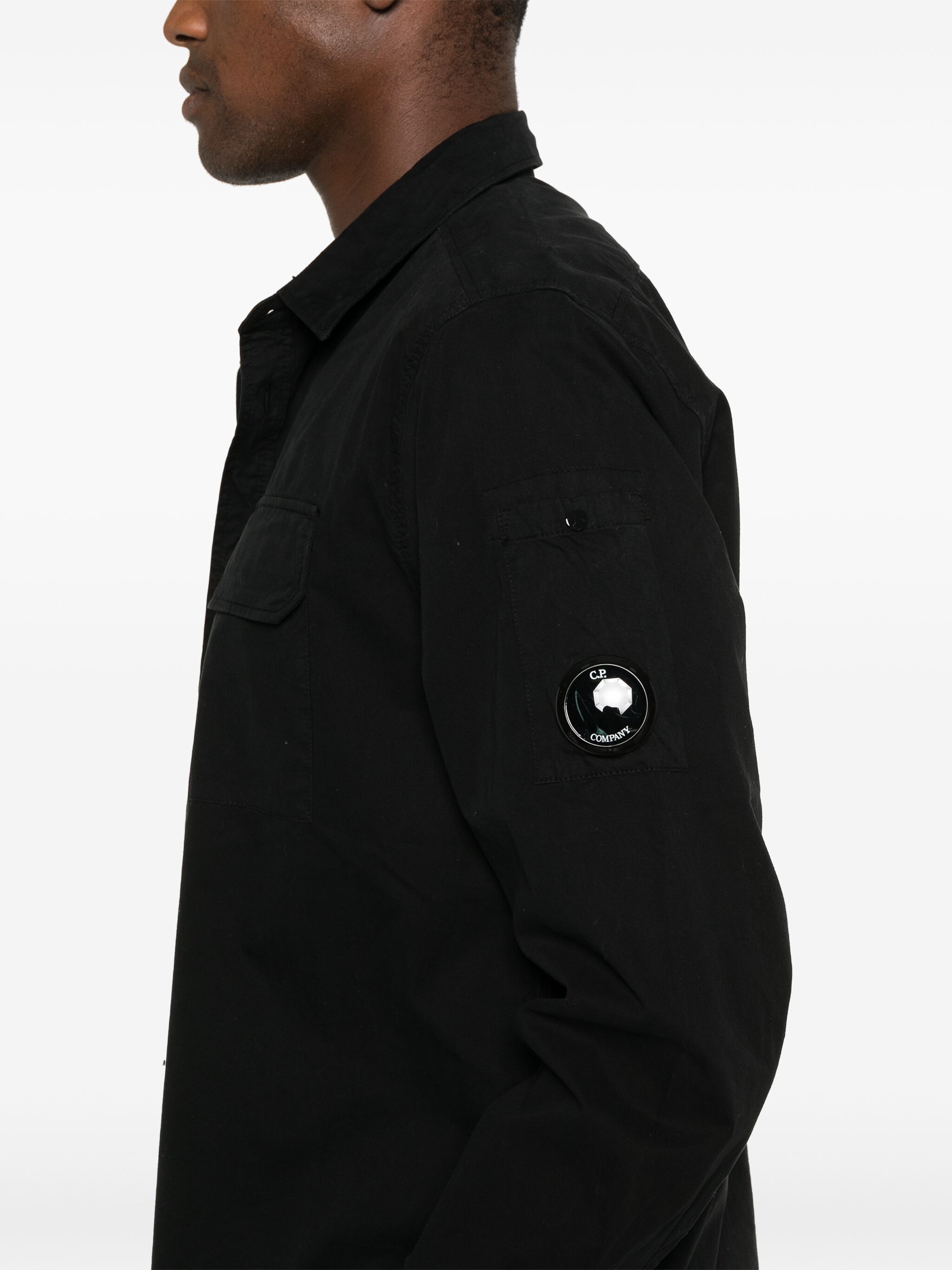 C.P. Company o1y1224 Linen Shirt in Black Size US L / EU 52-54 / 3 - 5 Thumbnail