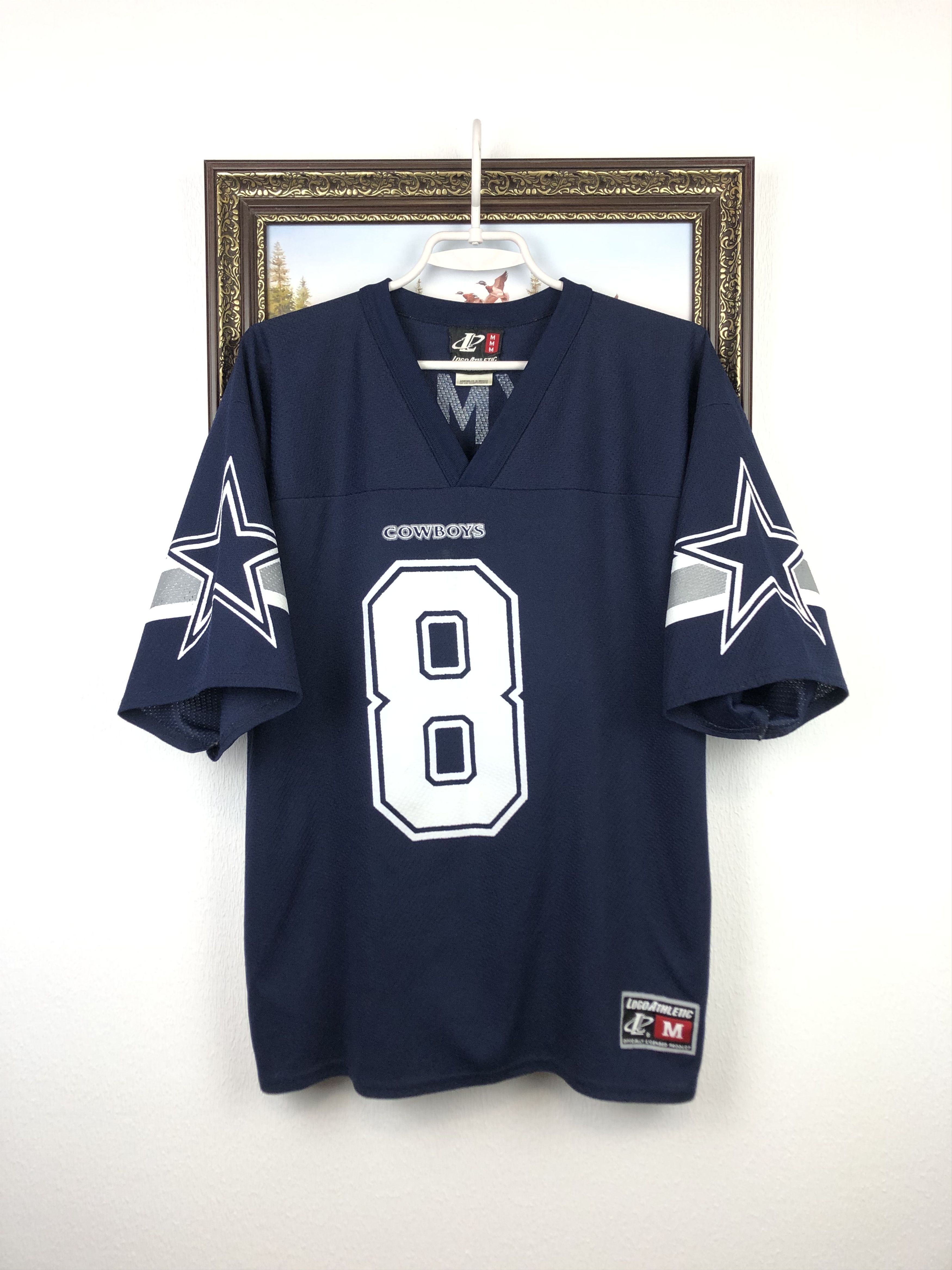 NFL × Vintage Vintage 90's Troy Aikman #8 Dallas Cowboys NFL Jersey Shirt Size US M / EU 48-50 / 2 - 1 Thumbnail